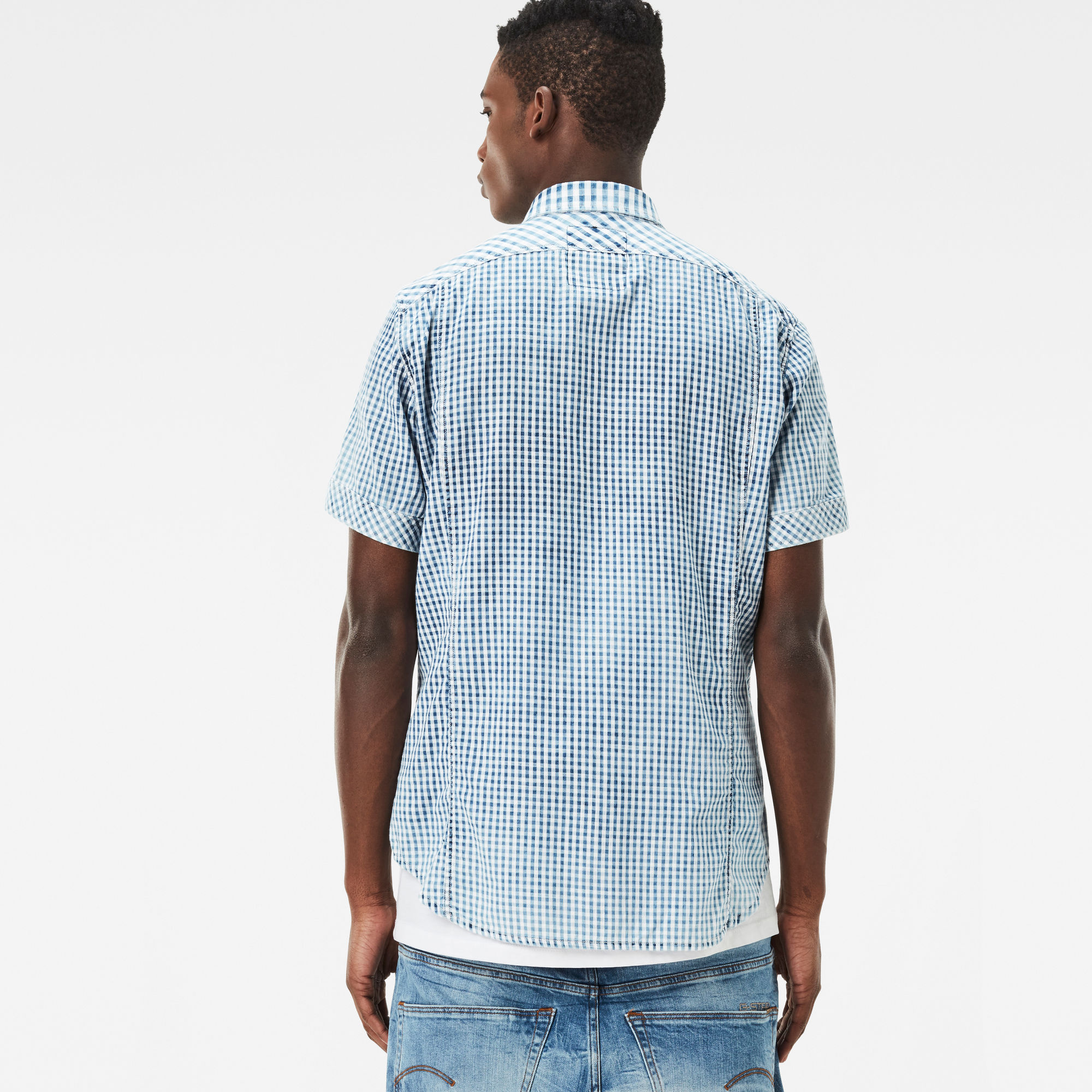 3301 Pattern-Mix Shirt | Light blue | G-Star RAW®