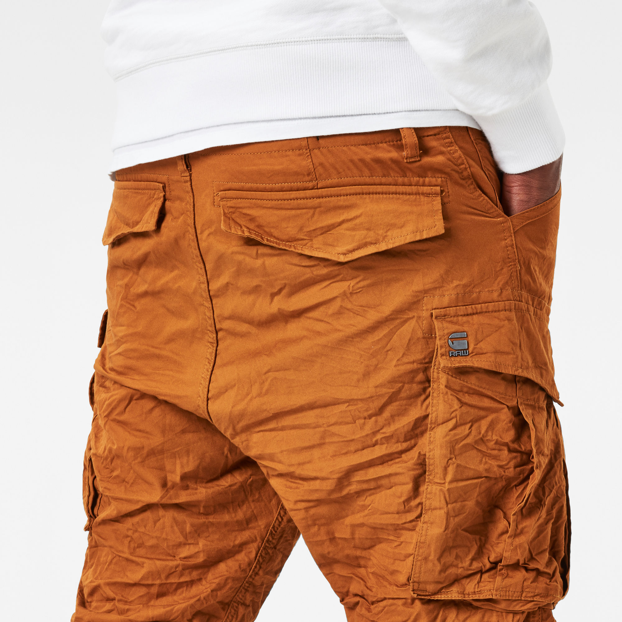 Rovic Loose 1/2-Length Cargo Shorts | Orange | G-Star RAW®
