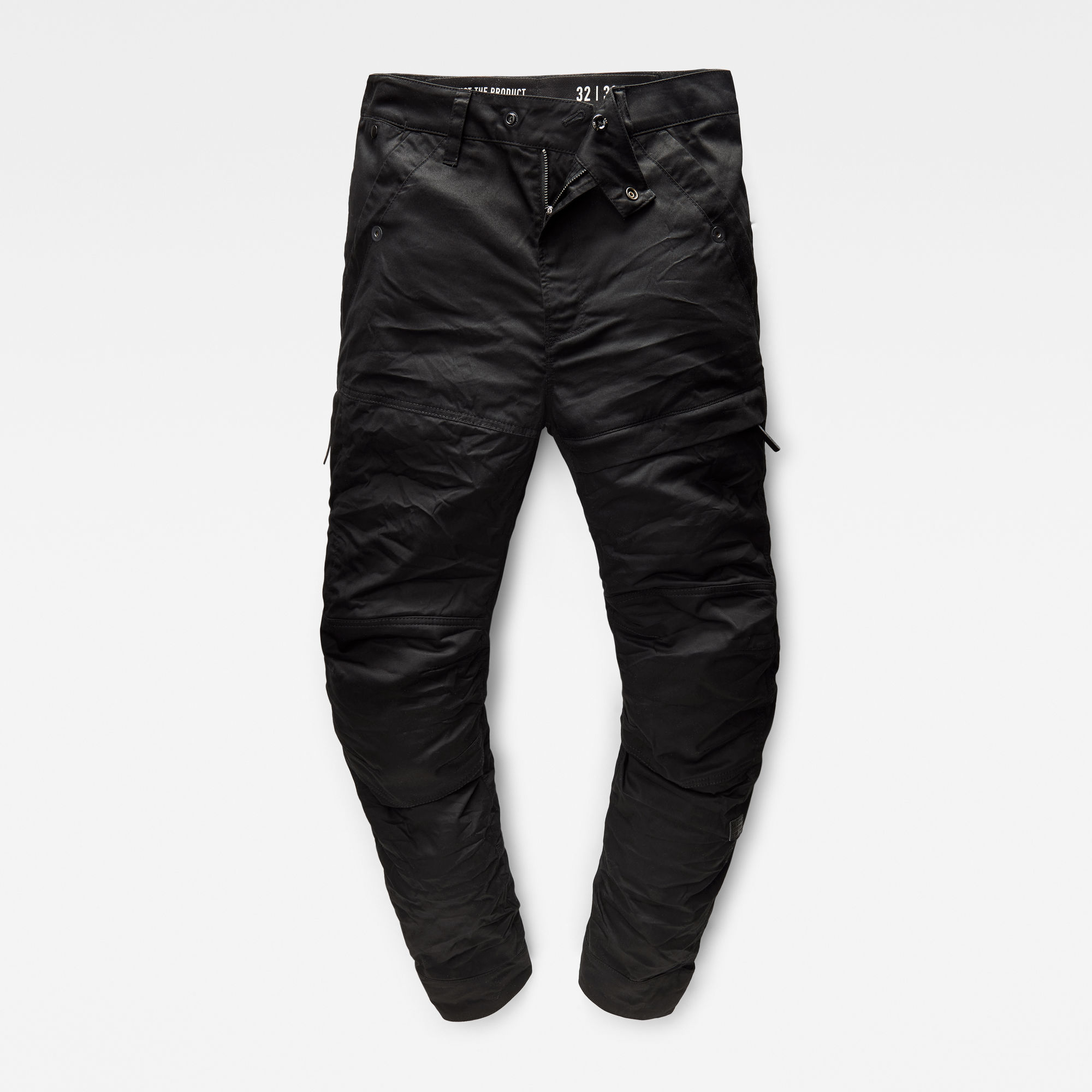 black tapered cargo pants