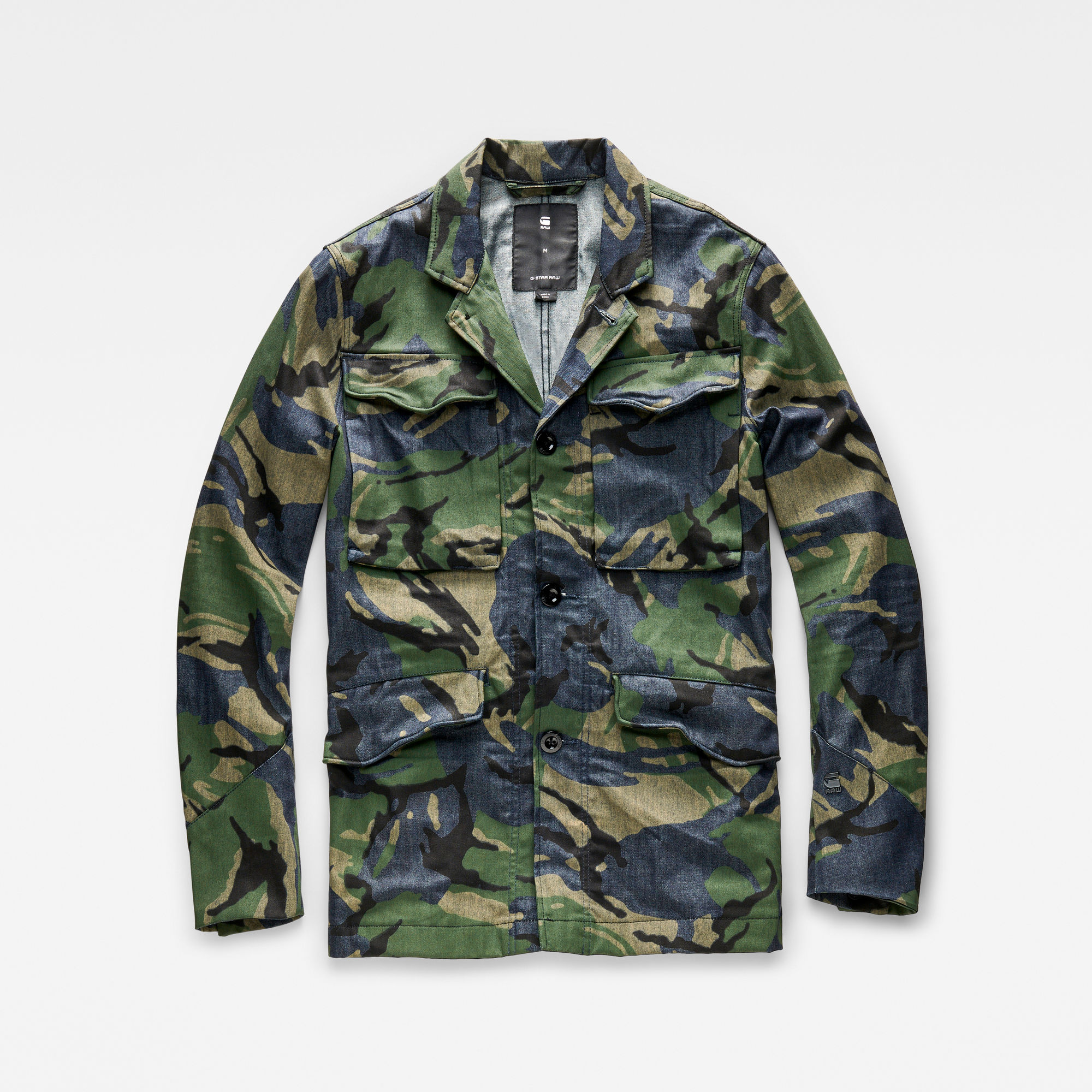 Vodan Worker Overshirt | Raw Denim/Light Aged Olive | G-Star RAWÂ®