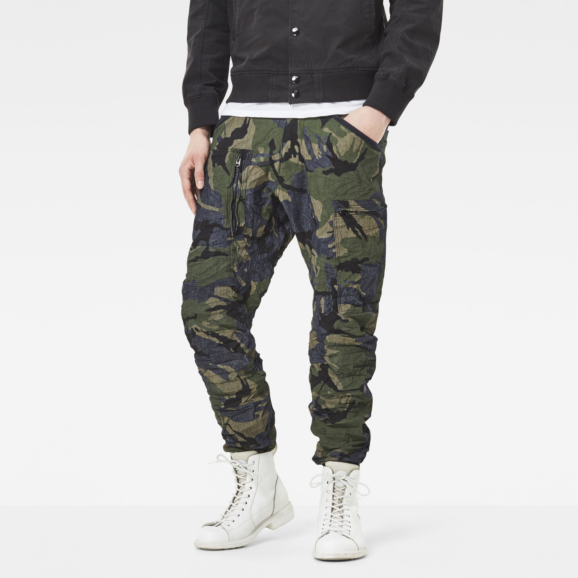 tapered cuffed pants