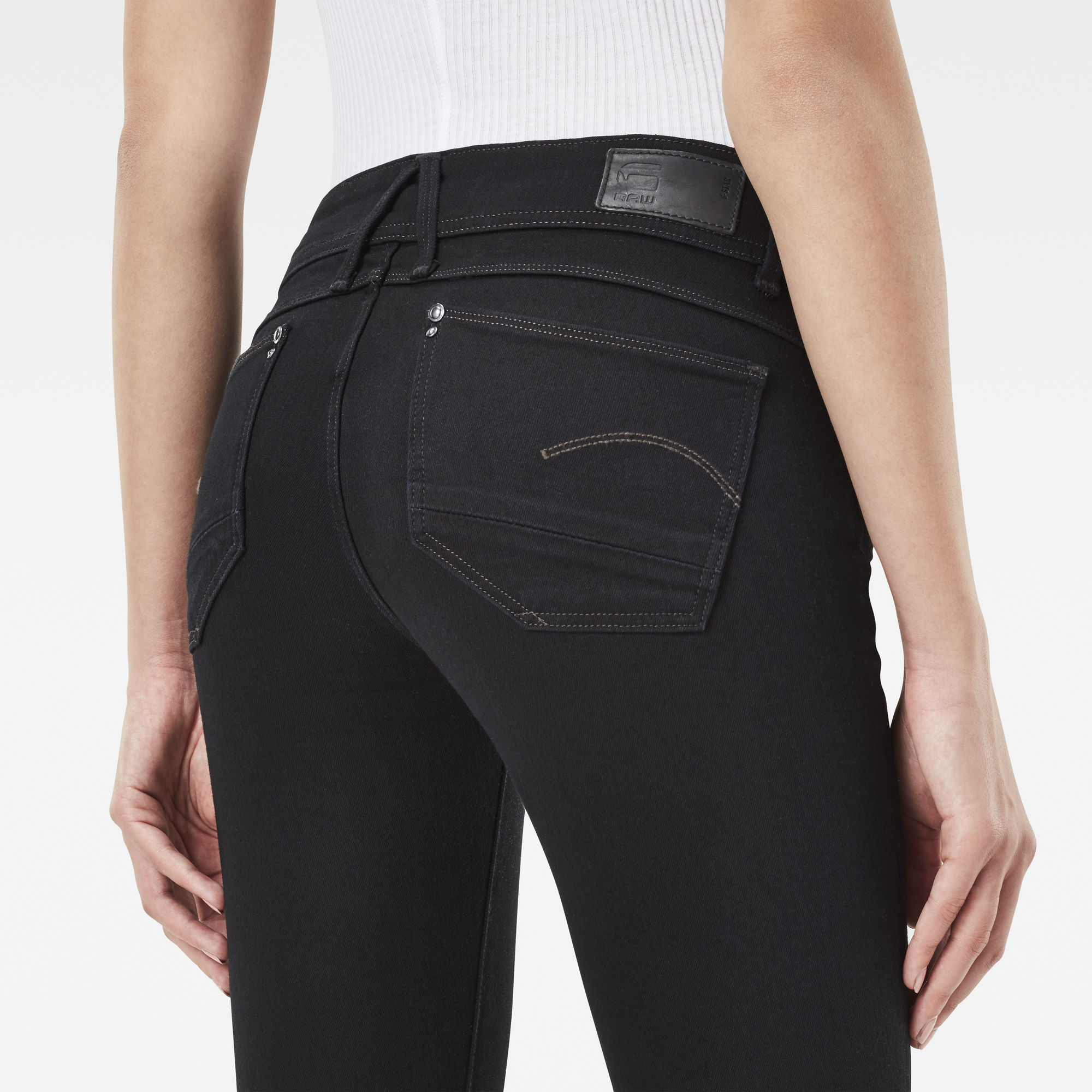 Lynn Mid Waist Skinny Jeans | Rinsed | G-Star RAW®