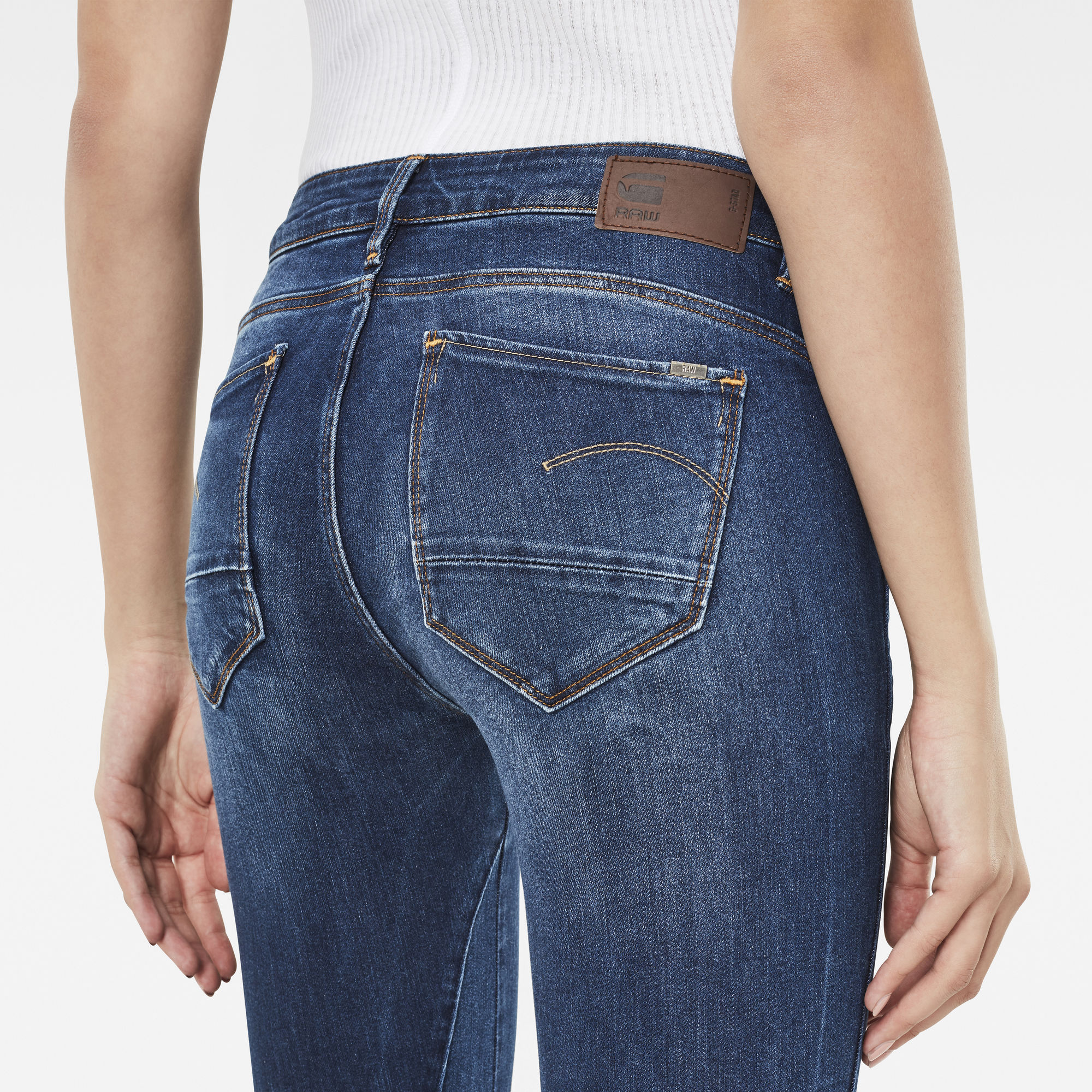 Arc 3D Mid Waist Skinny Jeans Medium blue GStar RAW®