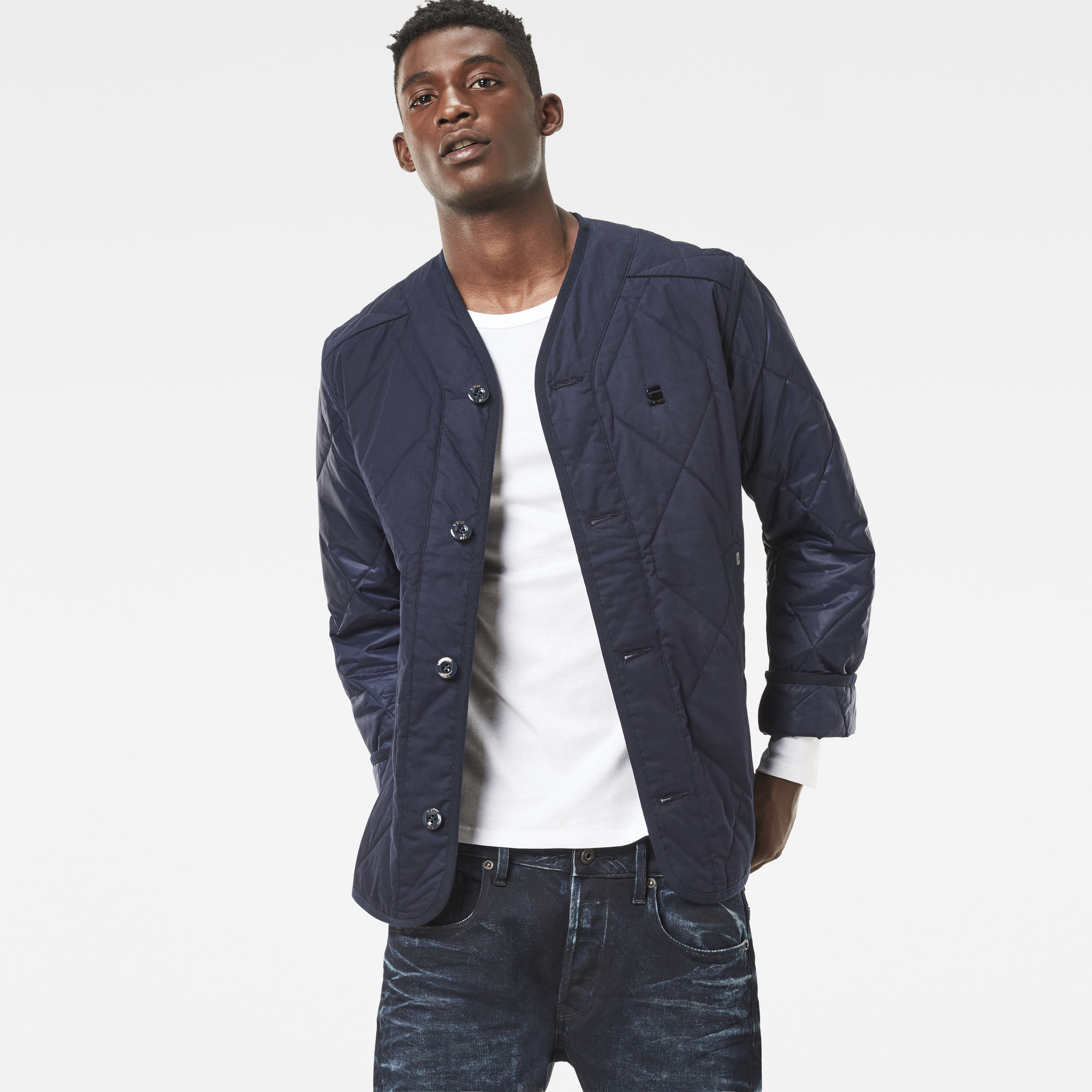 marine layer quilted overshirt