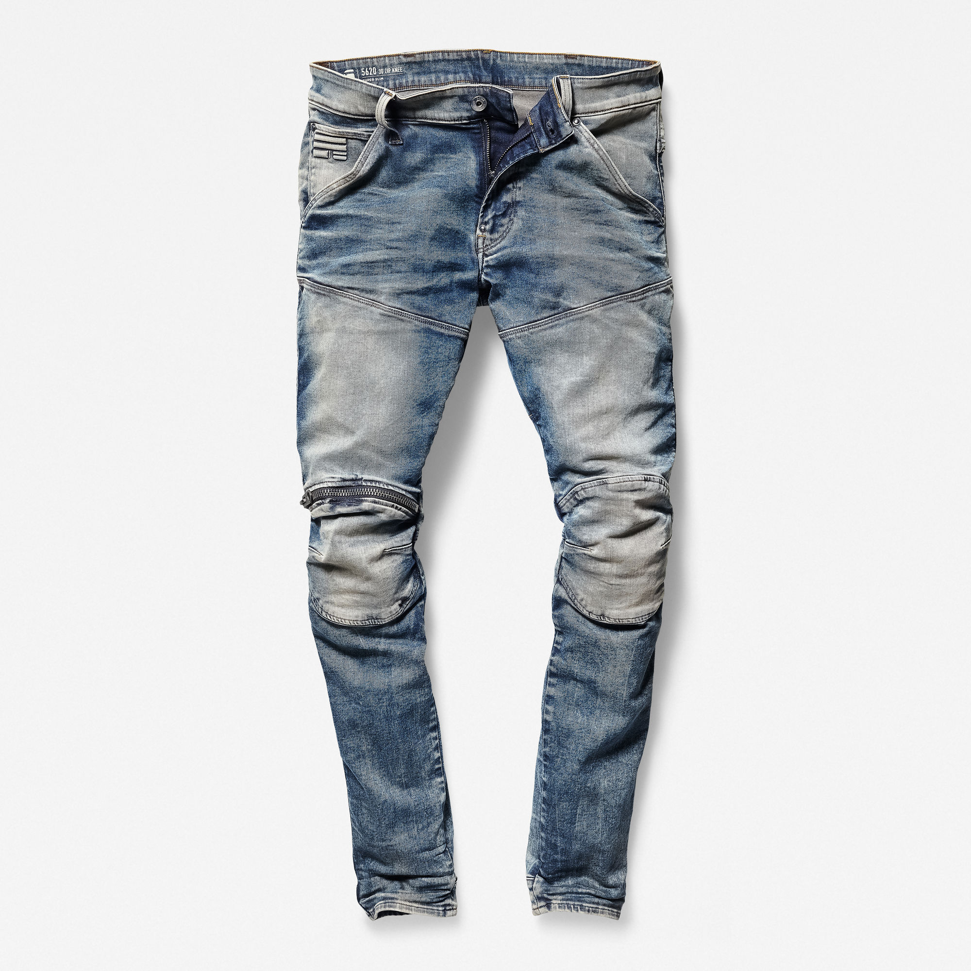 5620 3D Zip Knee Skinny Jeans | Light Aged | G-Star RAW®