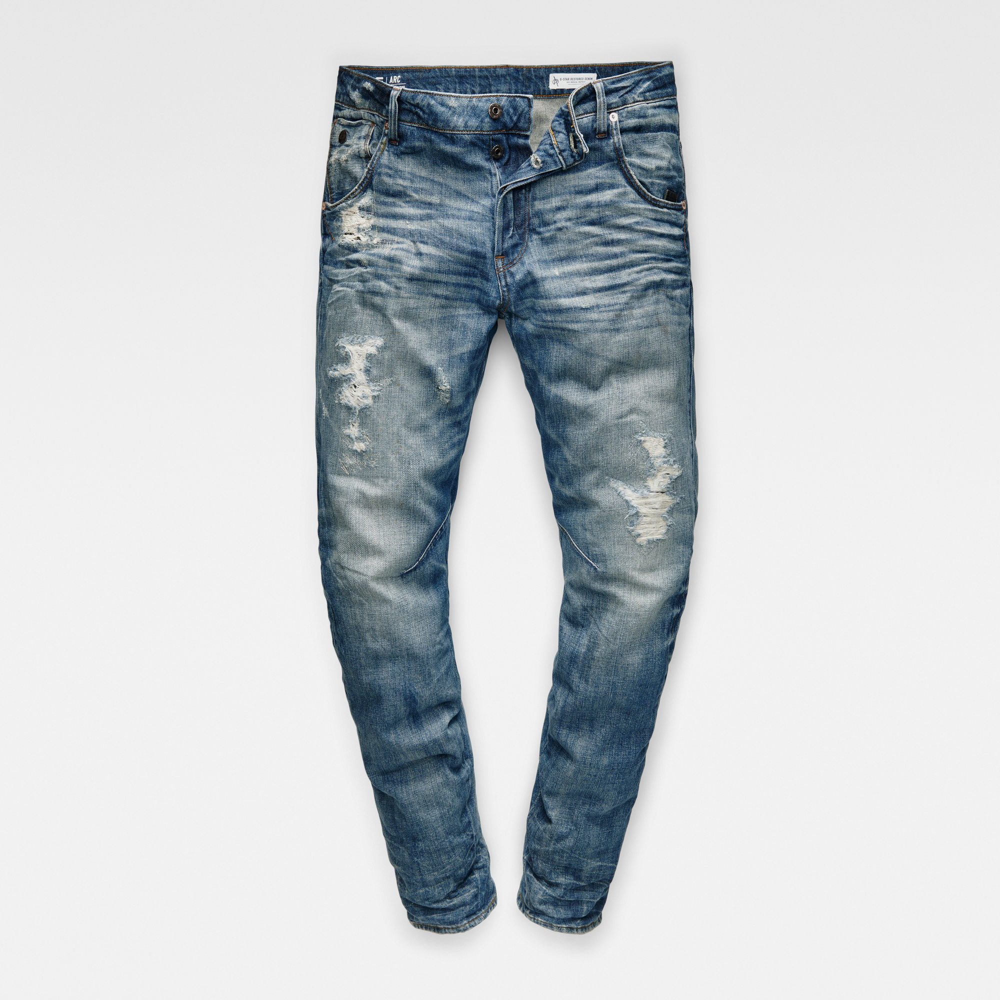 Raw Essentials Arc 3D Tapered Jeans | Medium blue | G-Star RAW®