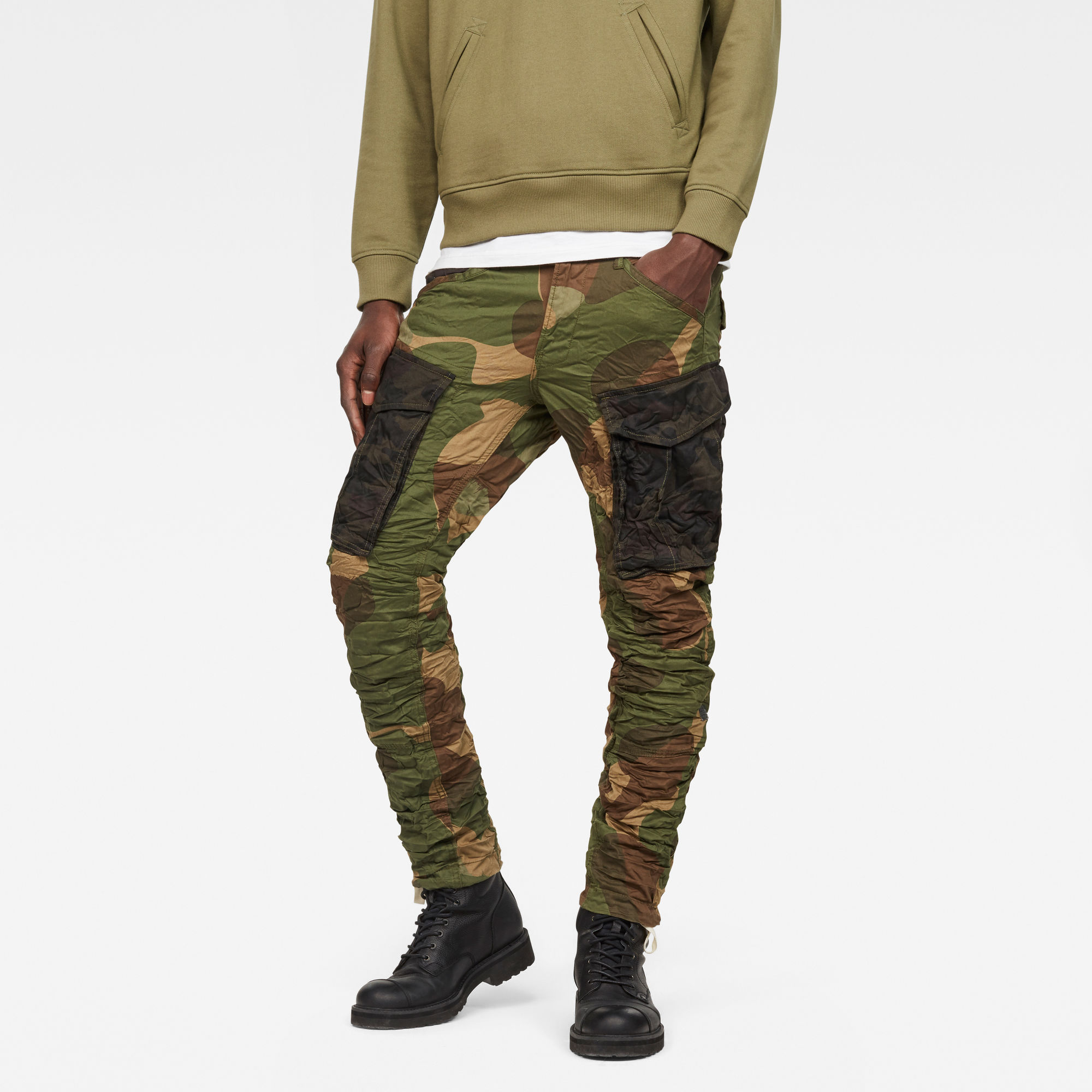 Rovic Mix 3D Tapered Pants | Green | G-Star RAW®