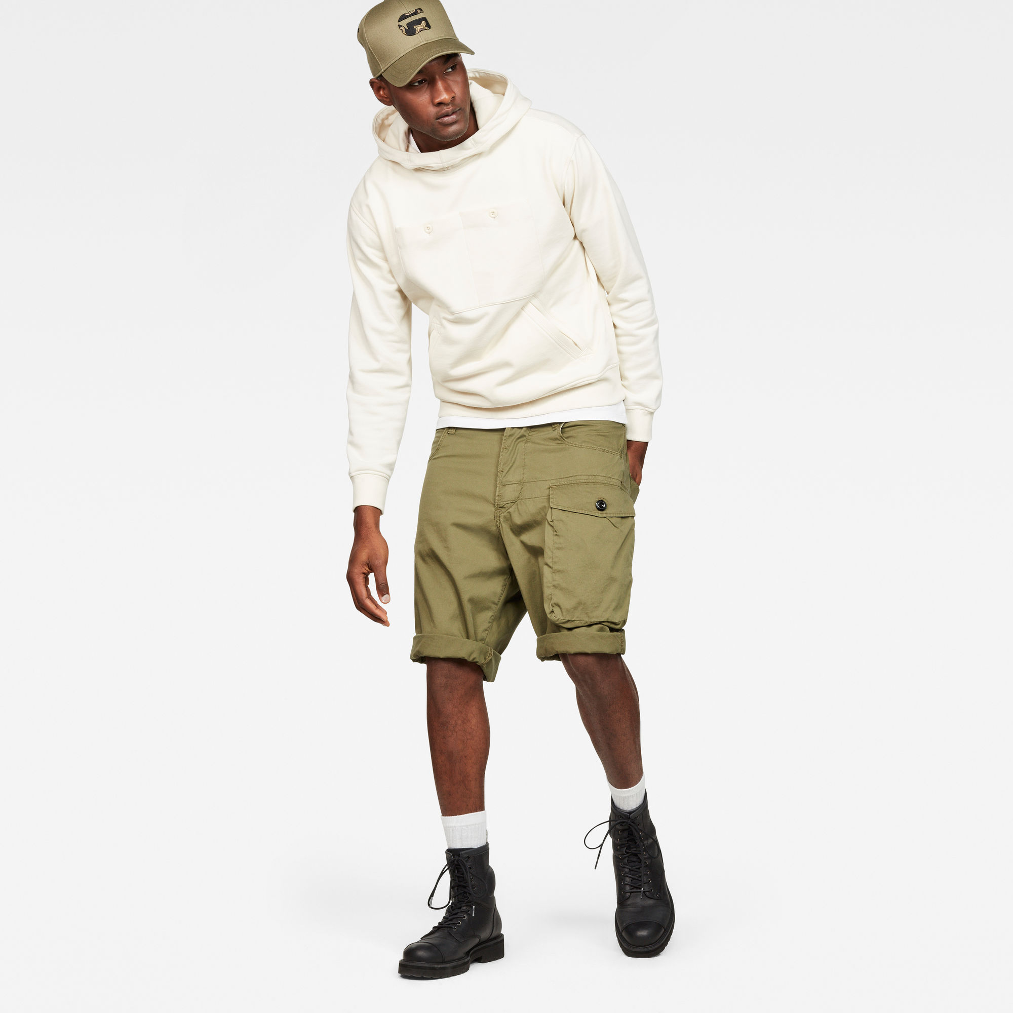 Tendric Deconstructed Loose 1/2-Length Shorts | G-Star RAW® US