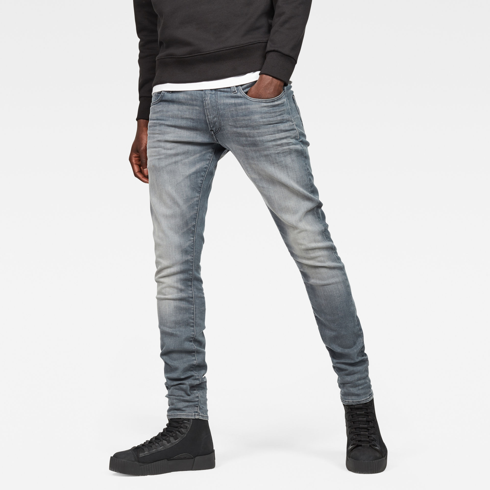 3301 Deconstructed Super Slim Jeans | Grey | G-Star RAW®