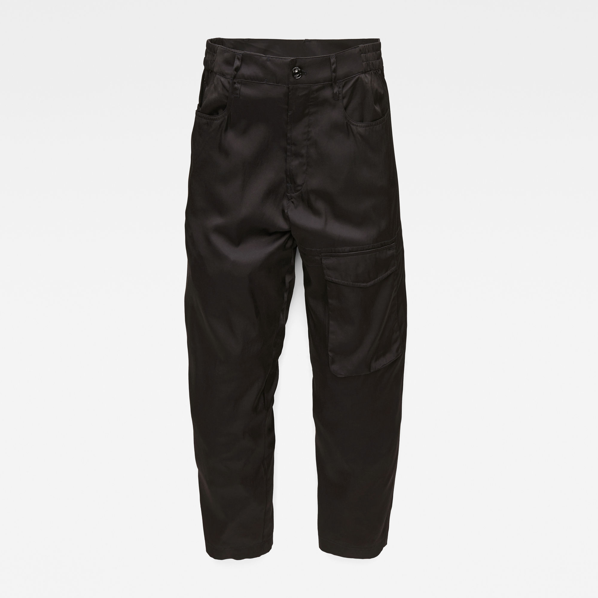 Boxxa 3D Mid waist Boyfriend Cargo Pants | Black | G-Star RAW®