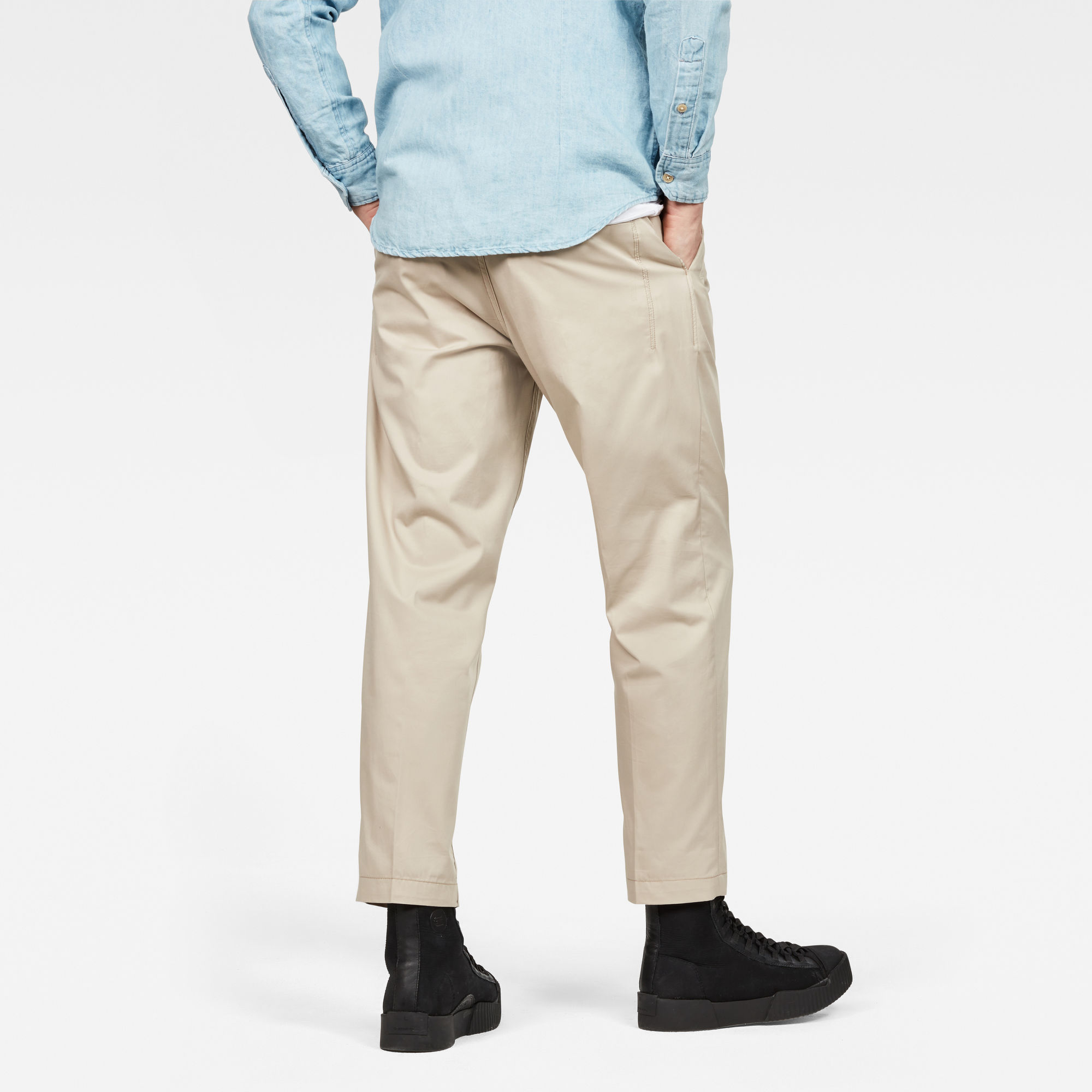Bronson Pleated Relaxed Tapered Chino Beige GStar RAW®