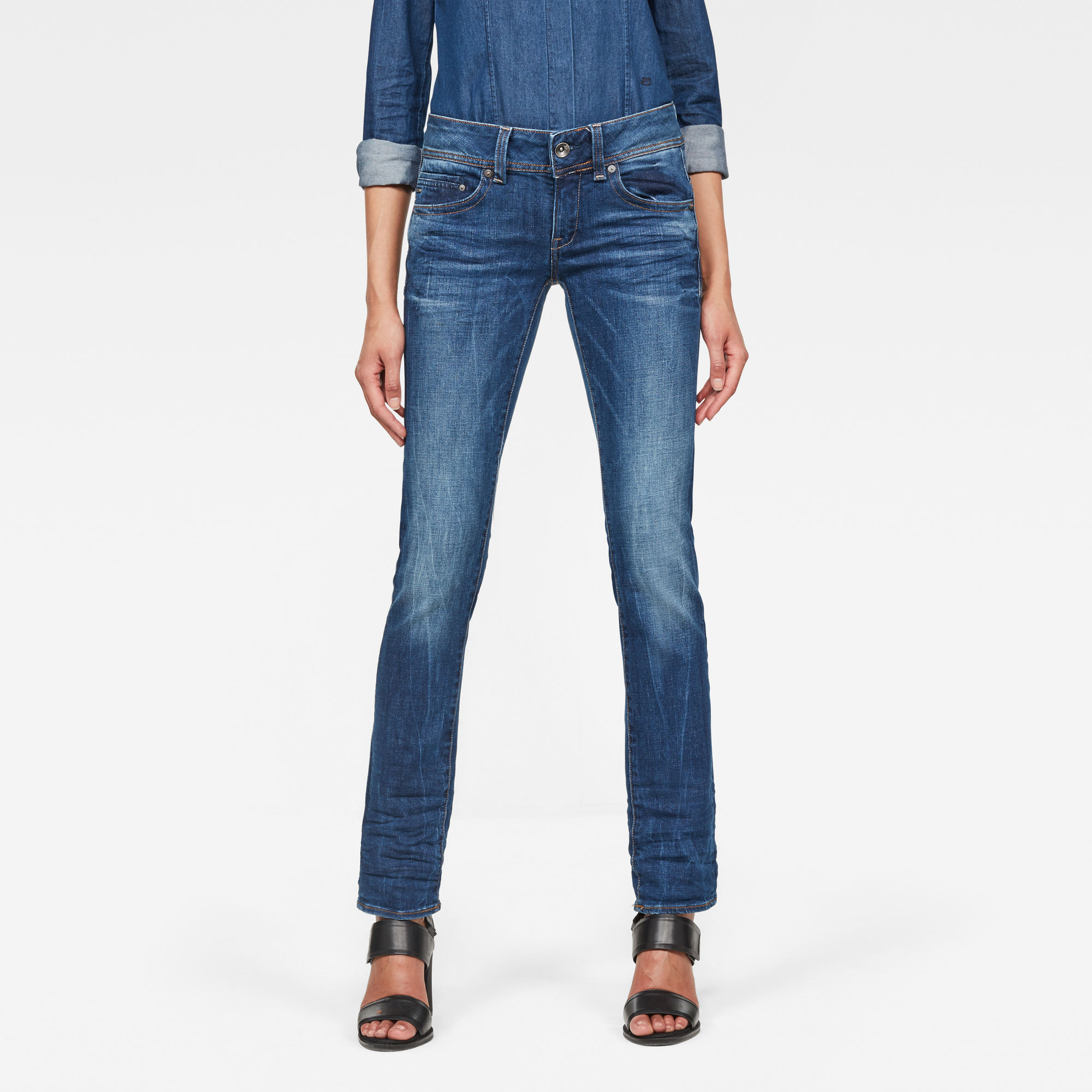 g star raw jeans midge straight