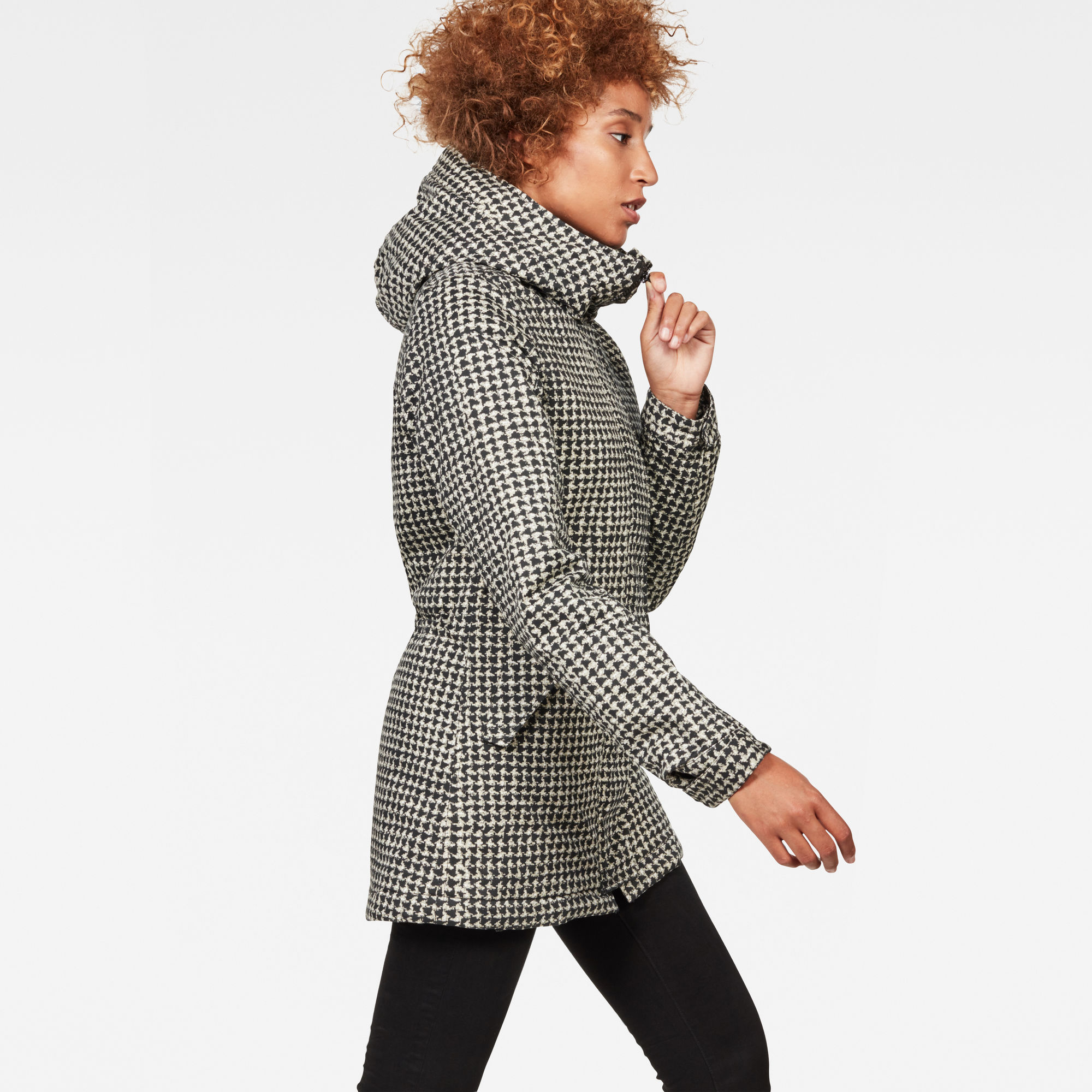 white padded parka