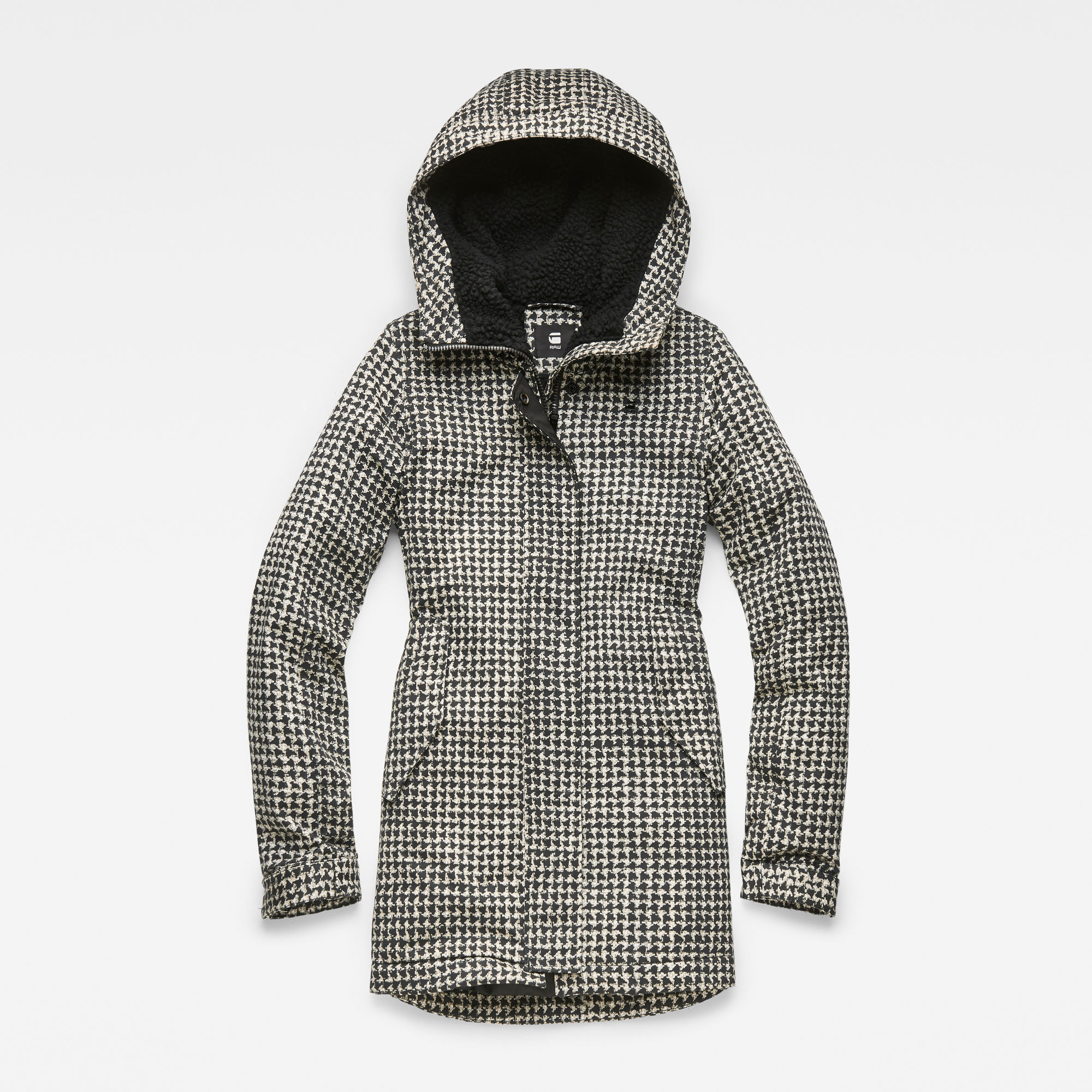 white padded parka