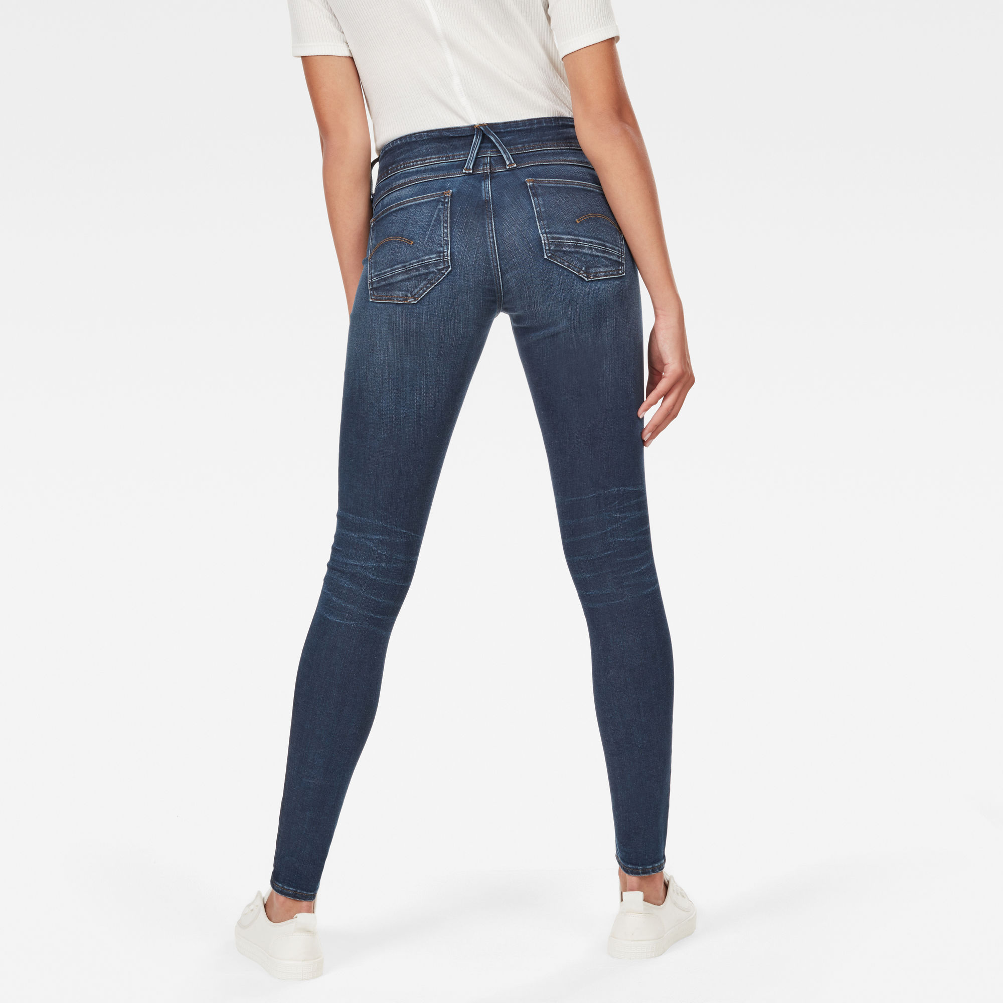 Lynn D-Mid Super Skinny Jeans | Dark blue | G-Star RAW®