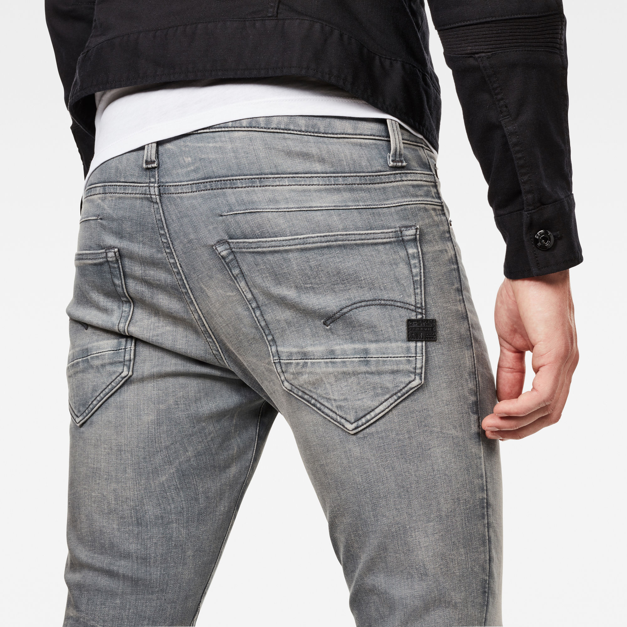 D Staq 5 Pocket Super Slim Jeans Gris G Star Raw® 0001
