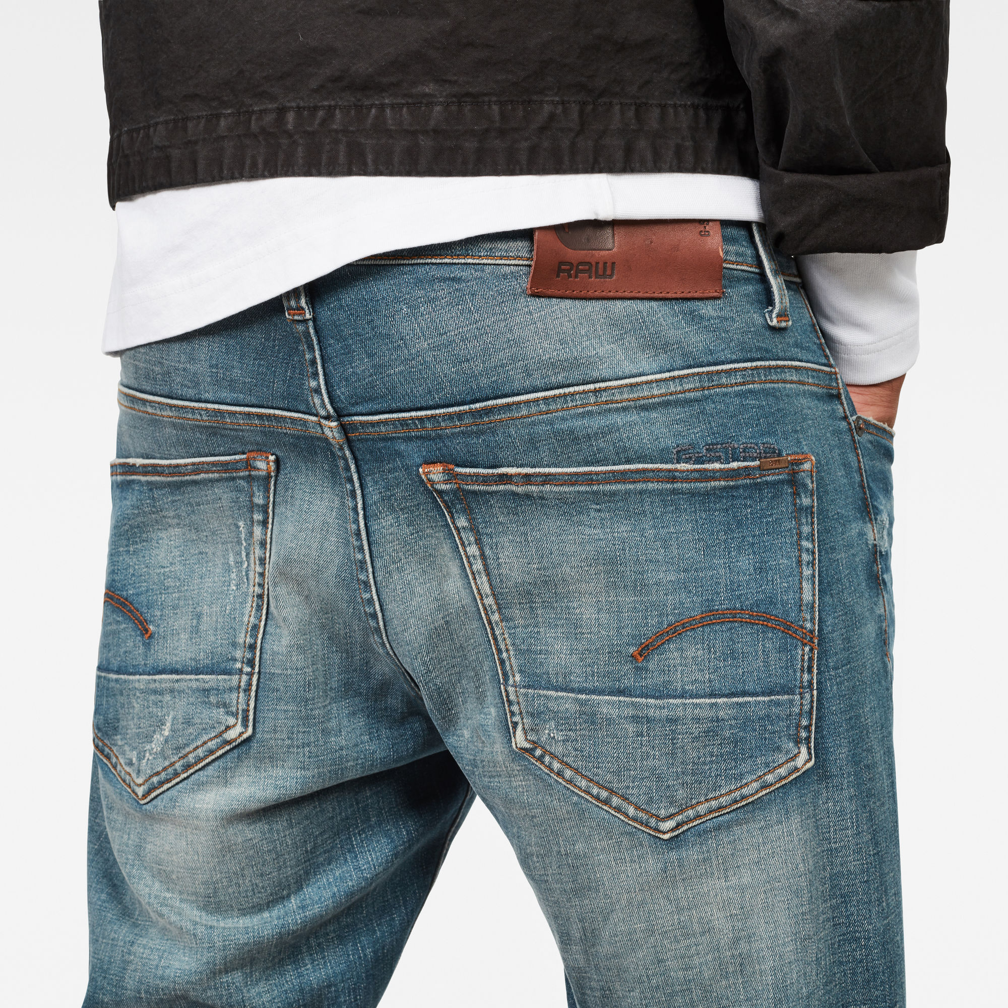 3301 Straight Tapered Jeans | Medium blue | G-Star RAW®