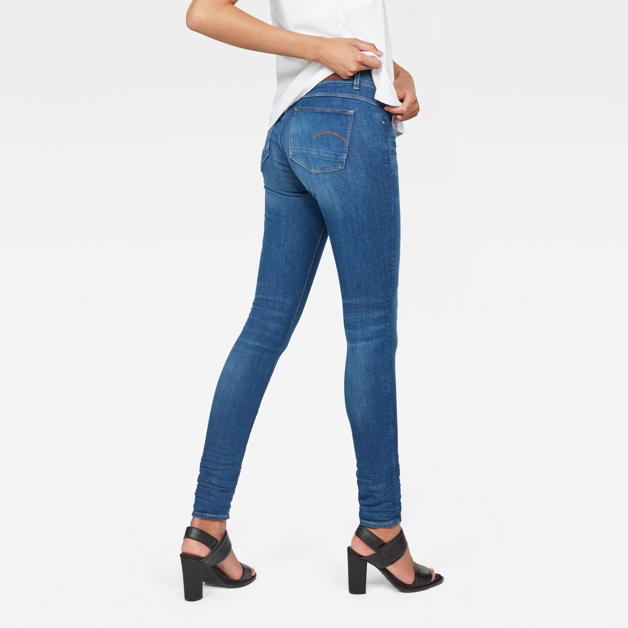 Lynn Mid Waist Skinny Jeans | Medium Aged | G-Star RAW®
