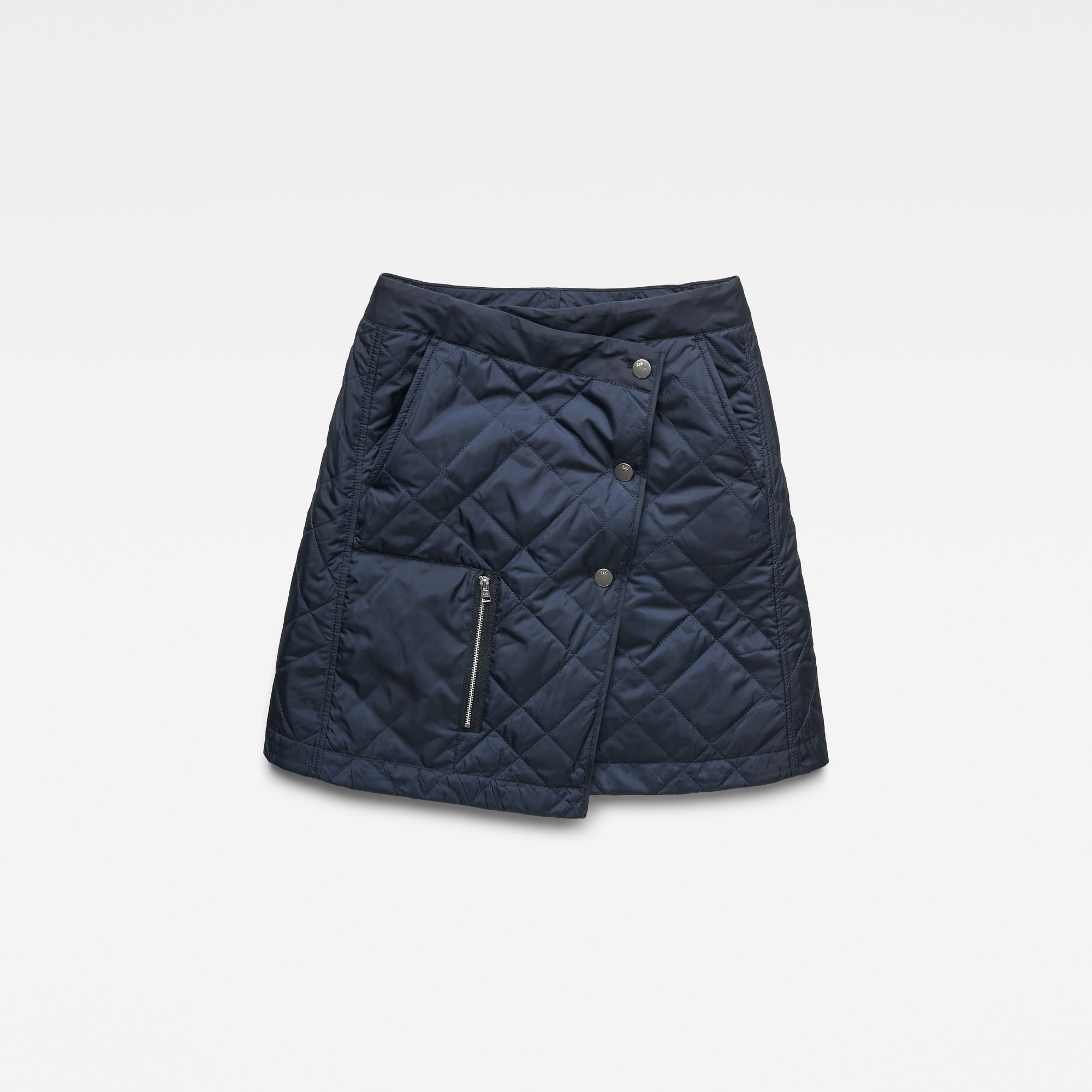 Powel Quilted Wrap Skirt Dark blue GStar RAW®