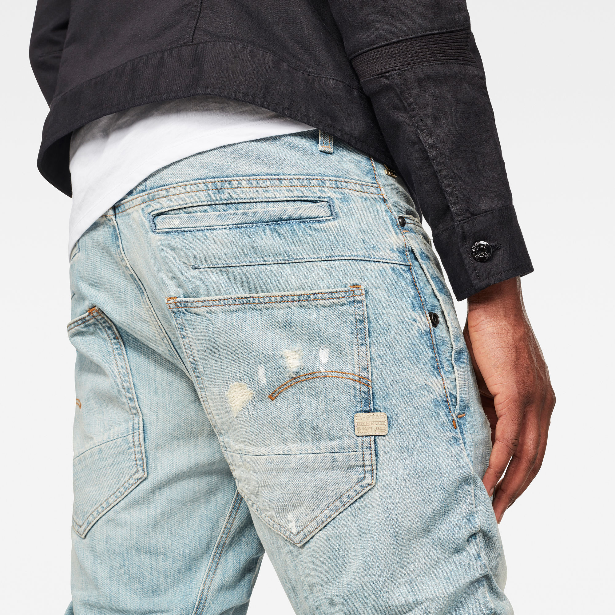 straight tapered jeans