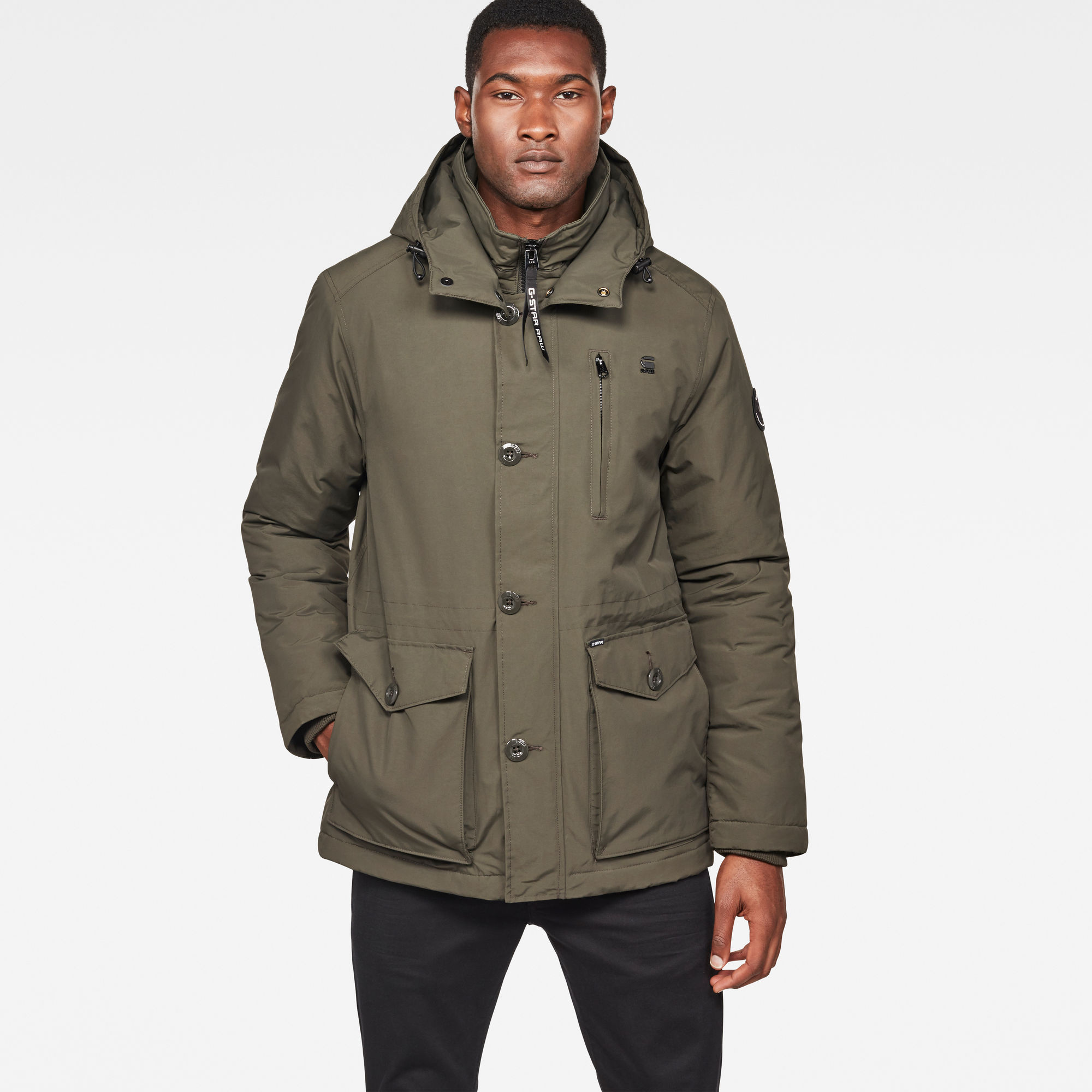 Cazadora G-Star Whistler Padded Gris Para Hombre