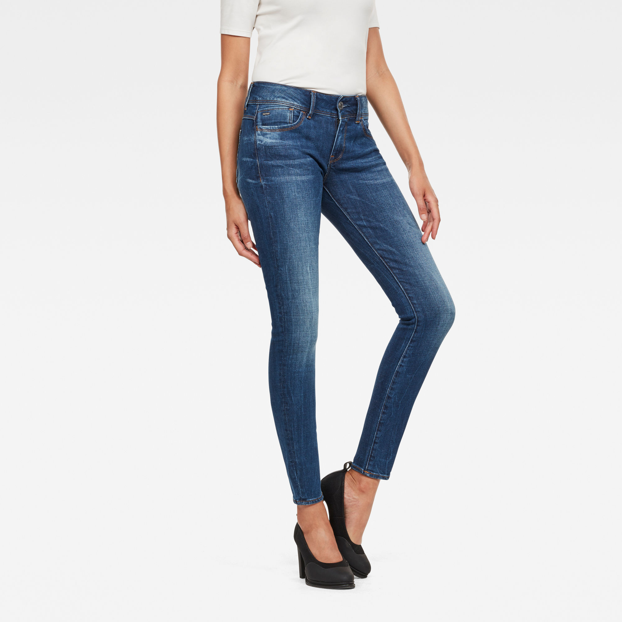 Lynn Deconstructed Mid Waist Skinny Jeans G Star Raw®