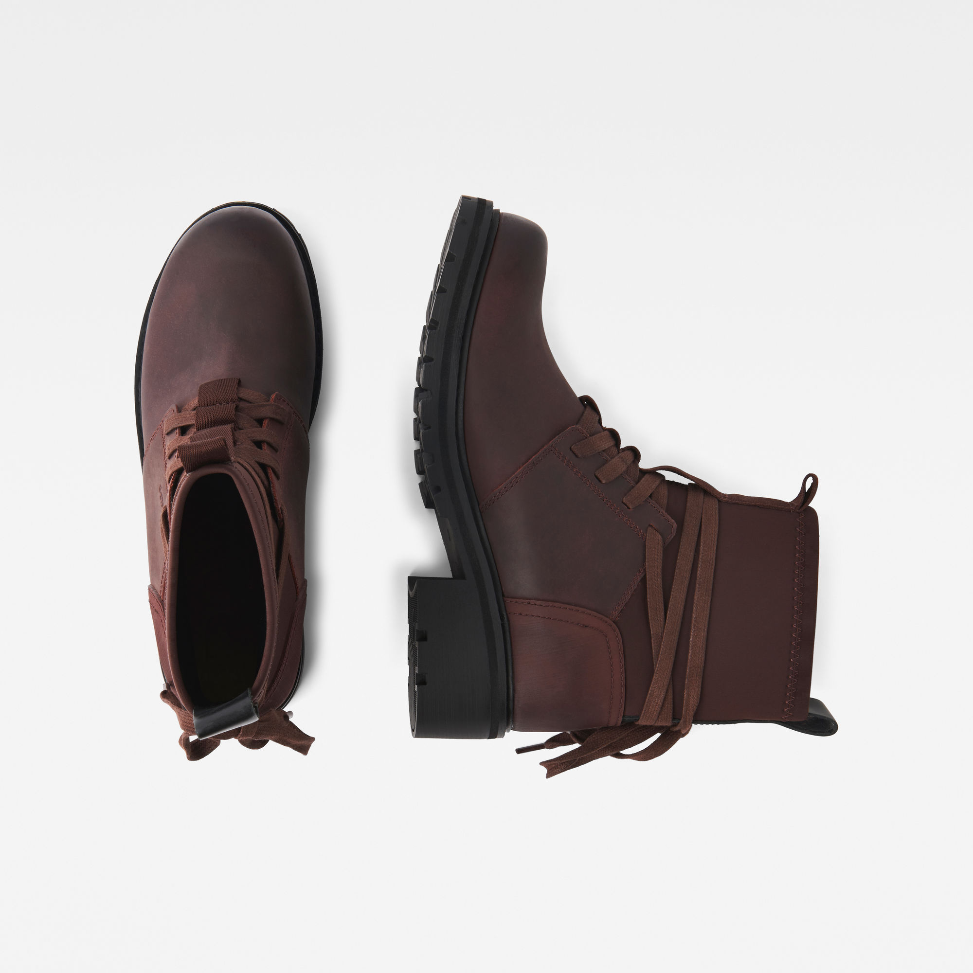 red leather sock boots