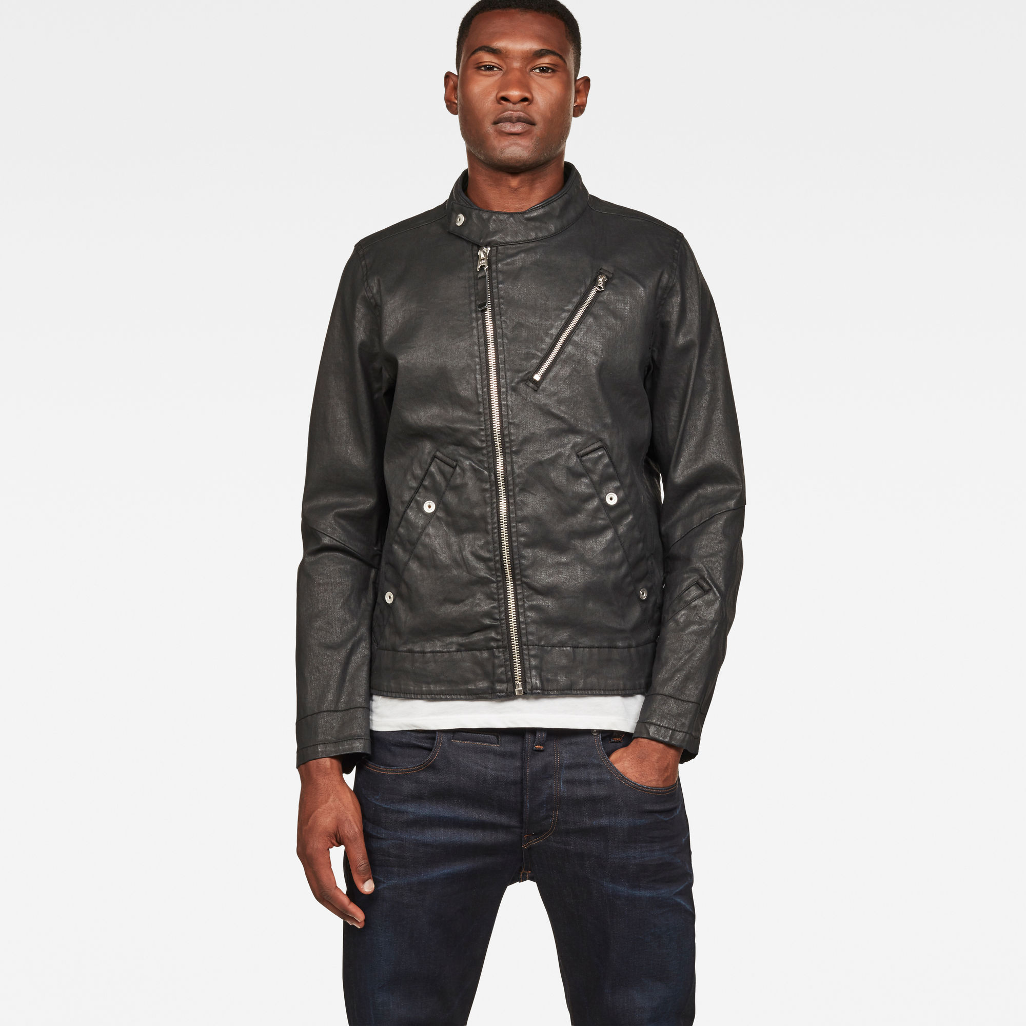 Empral Deconstructed 3D Biker Jacket | Black | G-Star RAW®