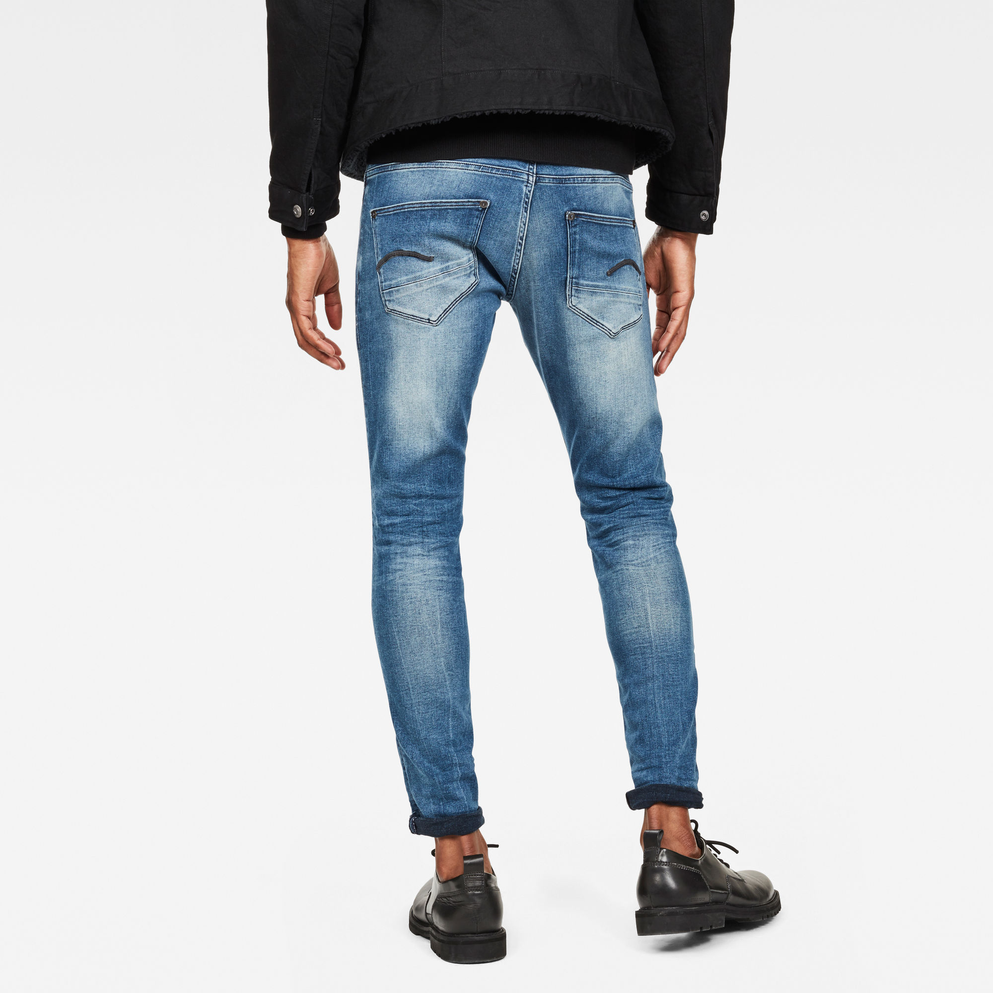 mid blue skinny jeans