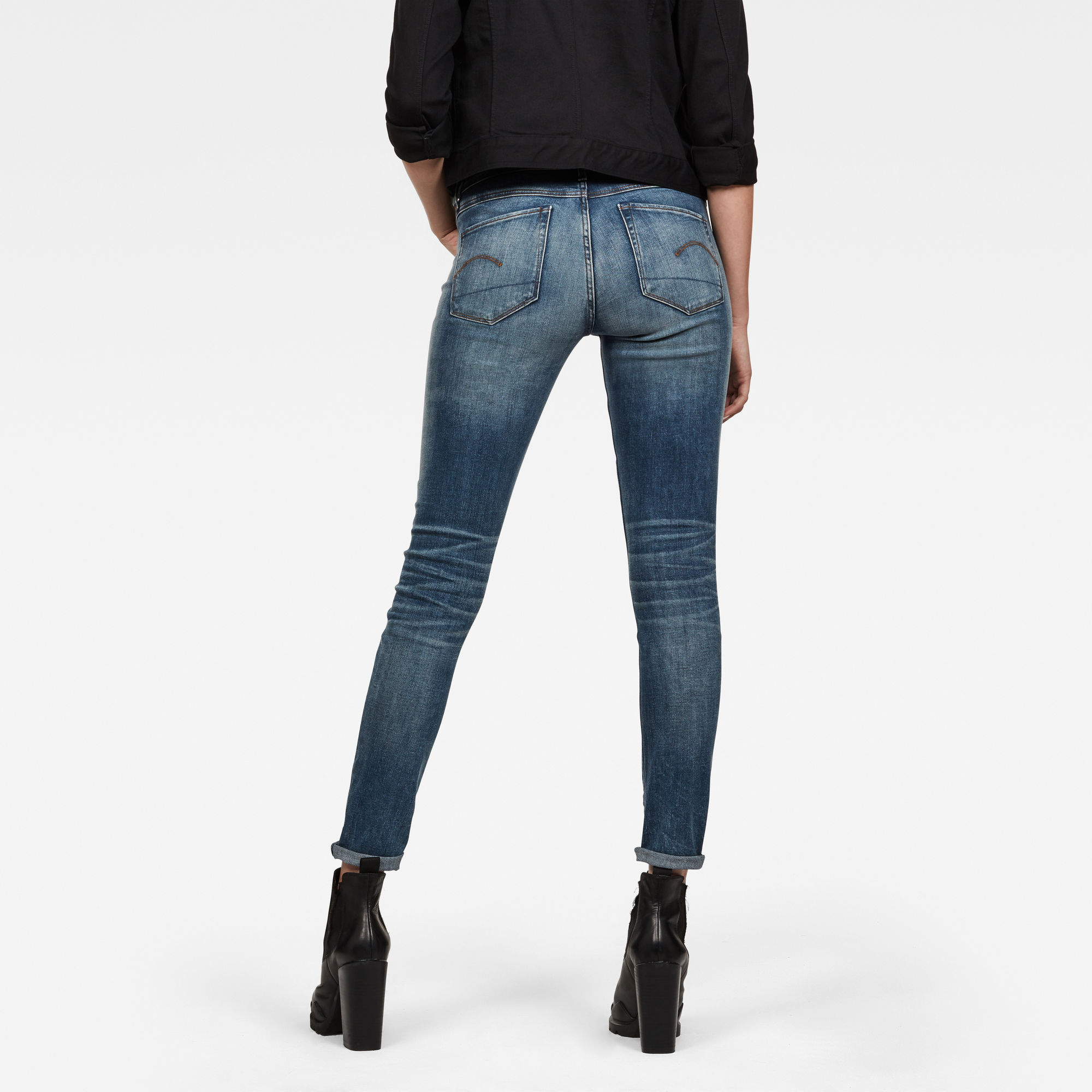 3301 Deconstructed Mid Waist Straight Jeans | G-Star RAW®