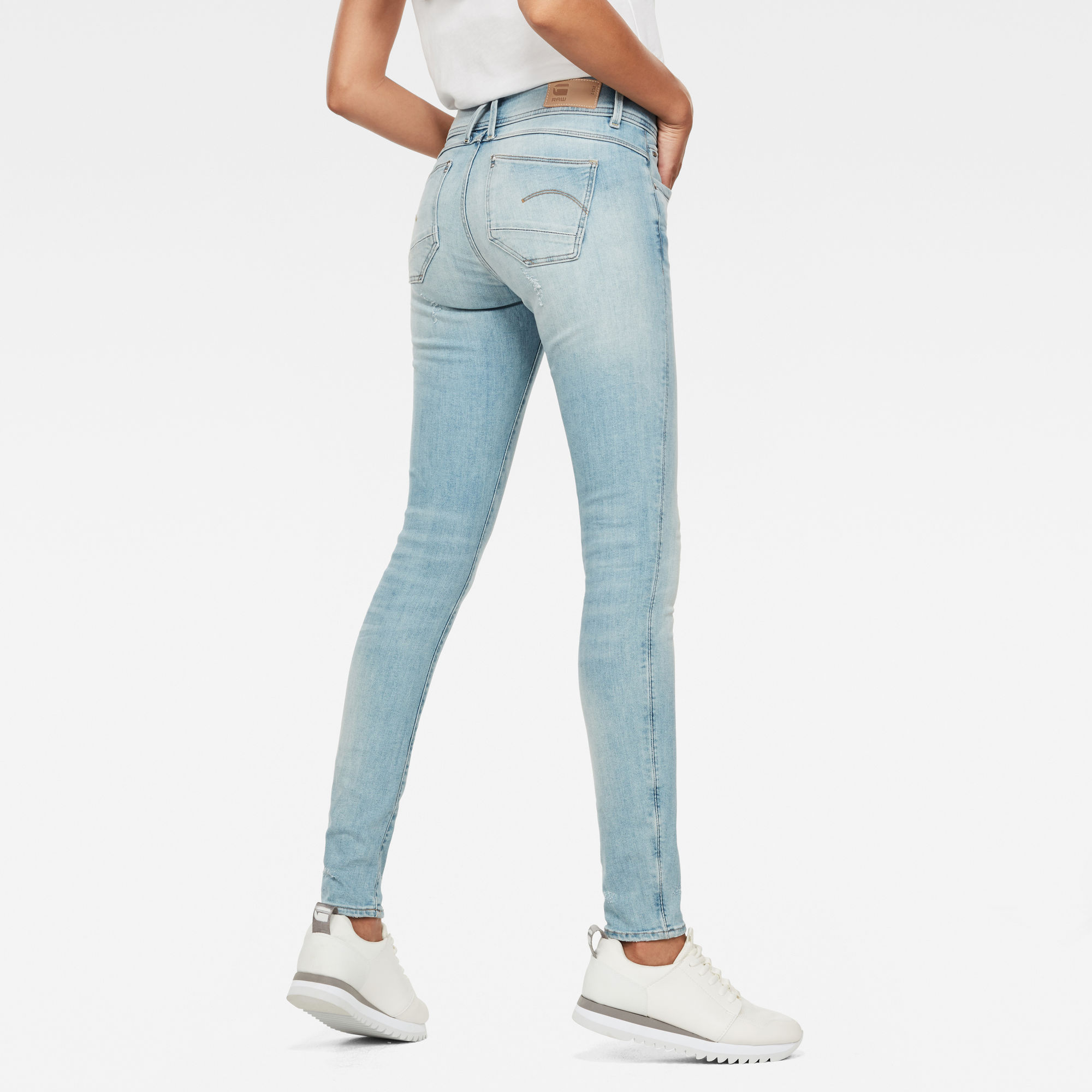 Lynn Mid Waist Skinny Jeans | Light blue | G-Star RAW®