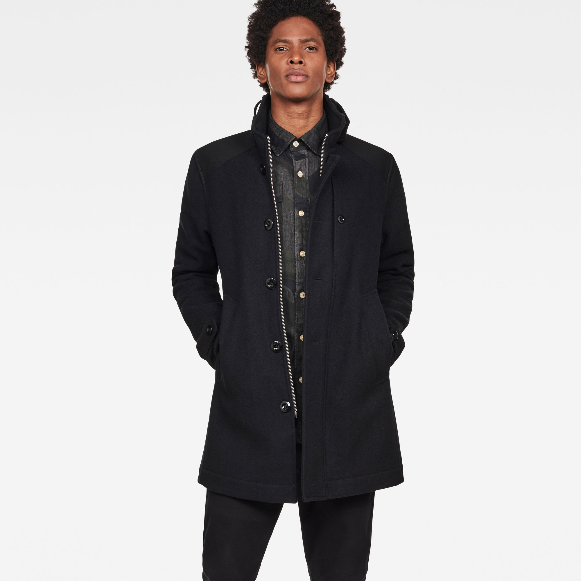 Garber Pm Wool Trench | Dark blue | G-Star RAW®