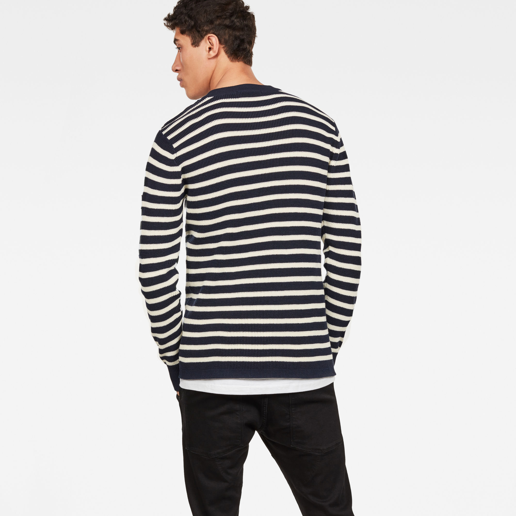 Dadin Stripe Knit | Dark blue | G-Star RAW®