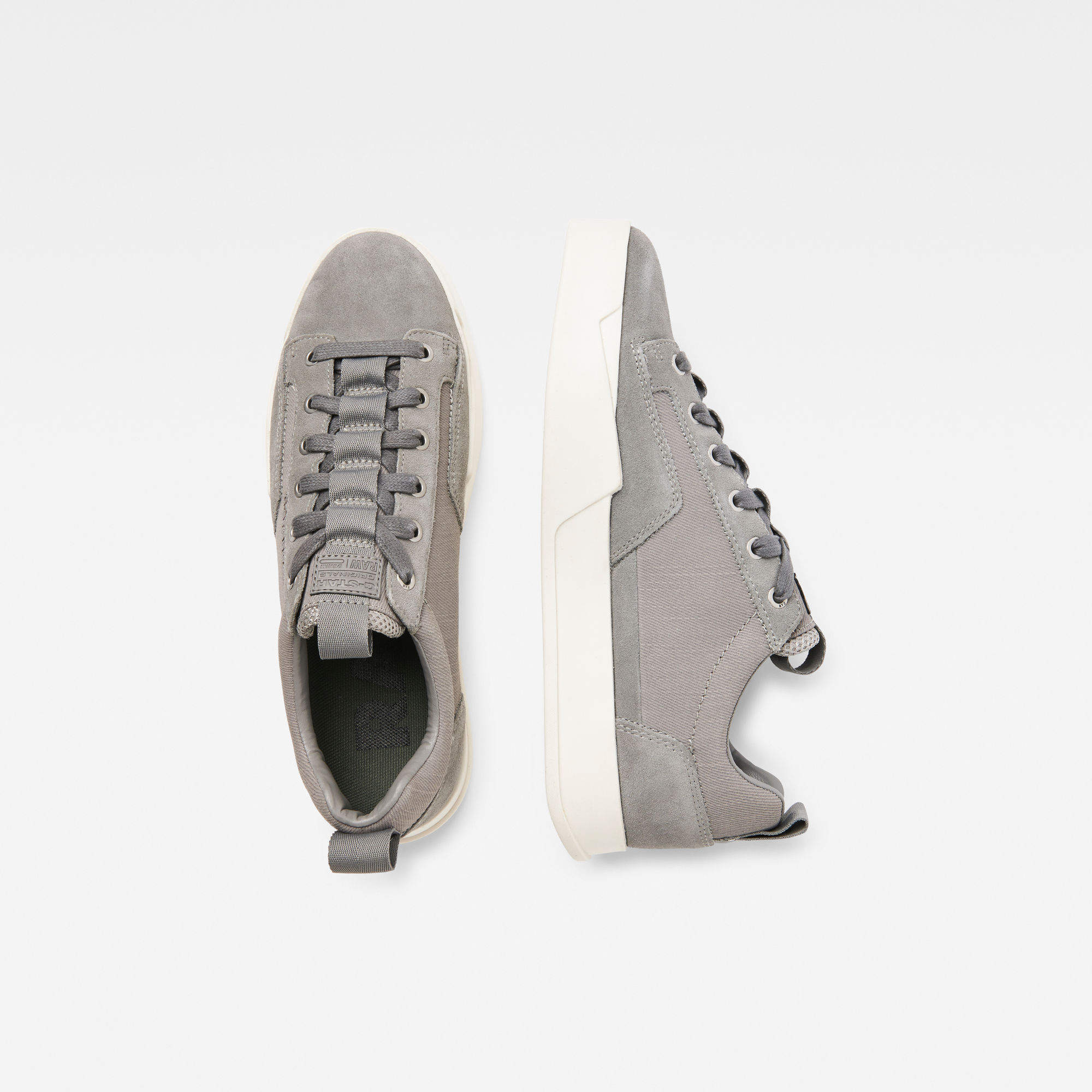 sneakers with raw denim