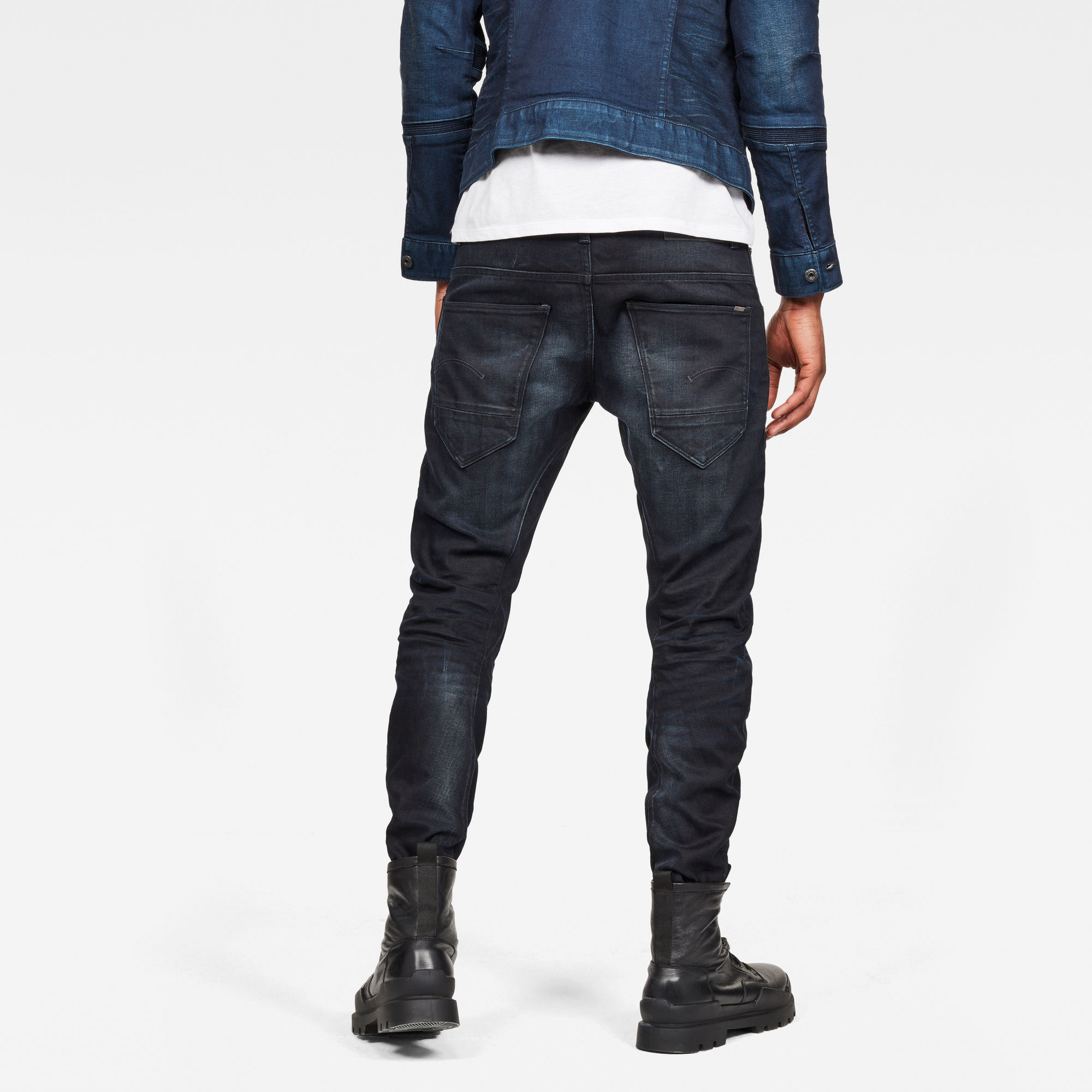 g star arc 3d slim jeans dark aged