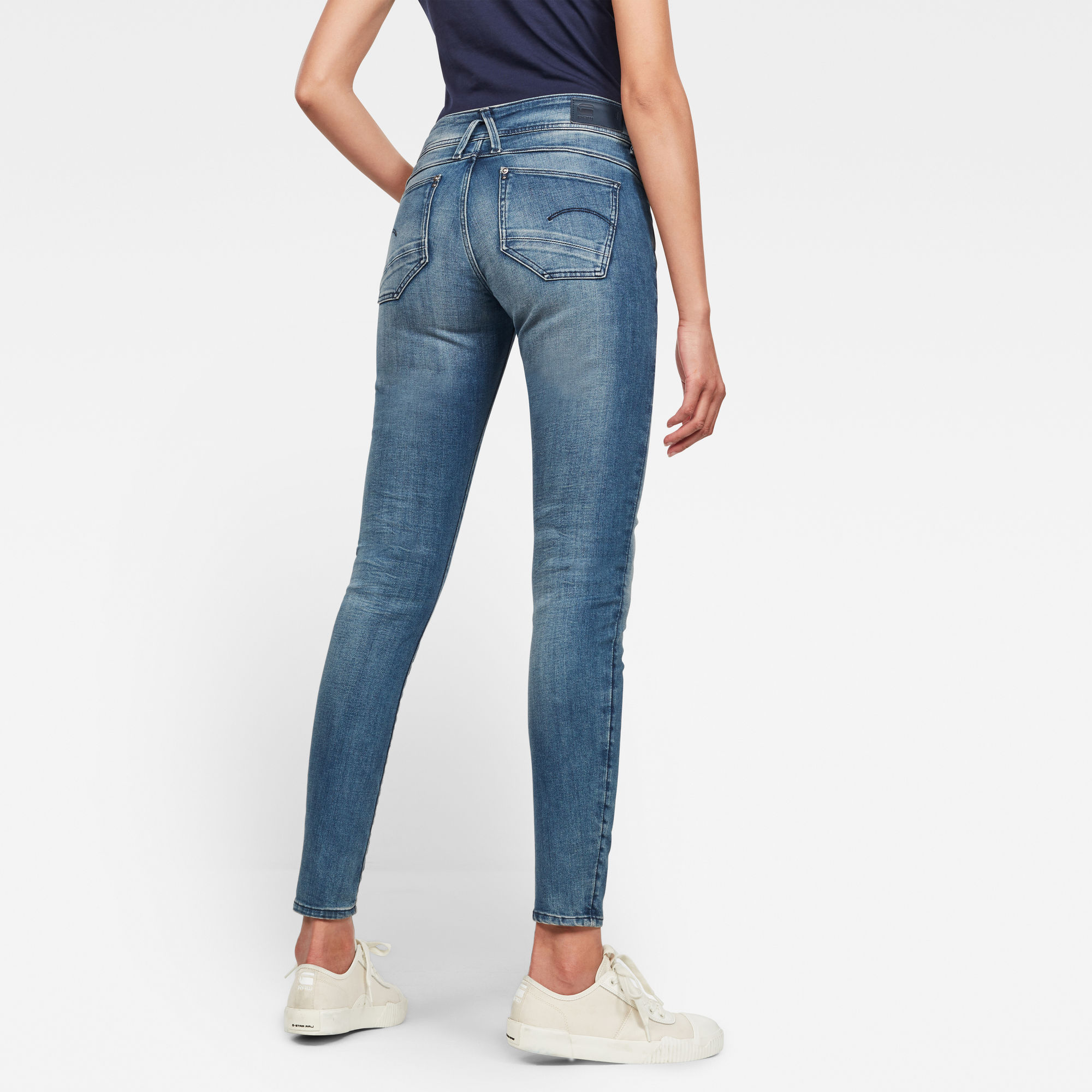 mid waist skinny jeans