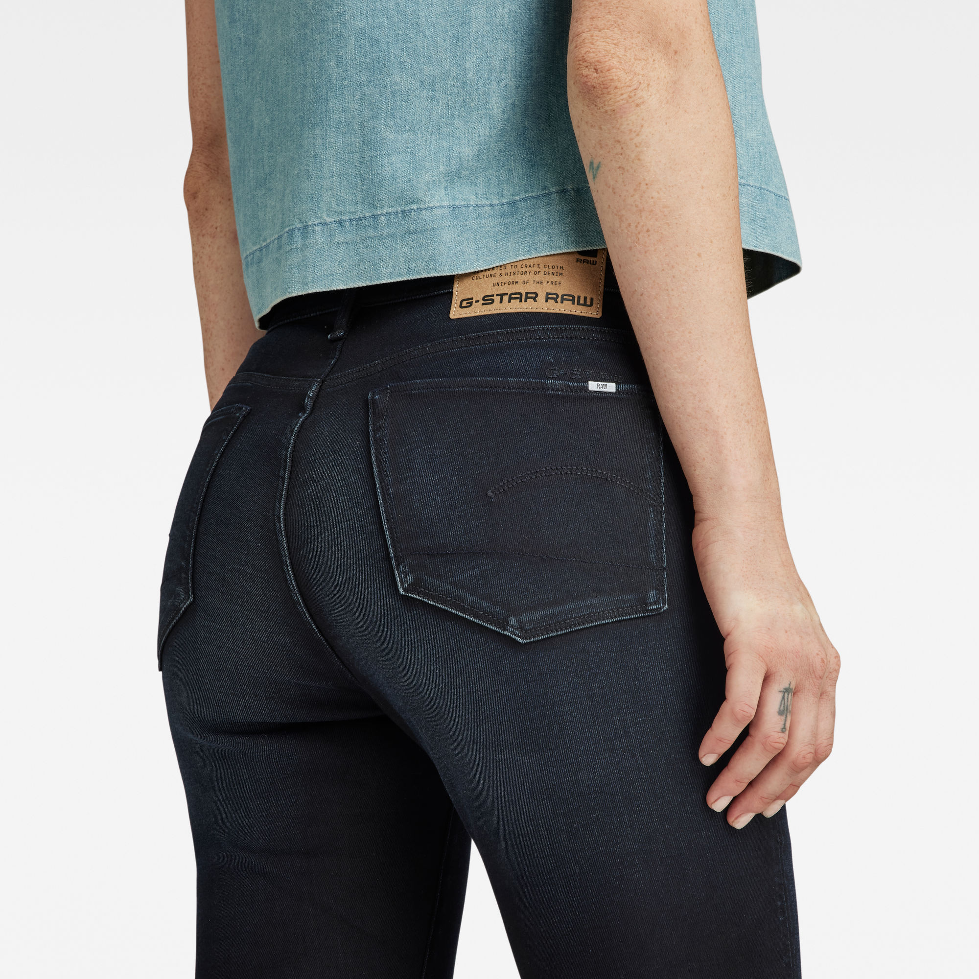 3301 High Skinny Jeans Dark Aged