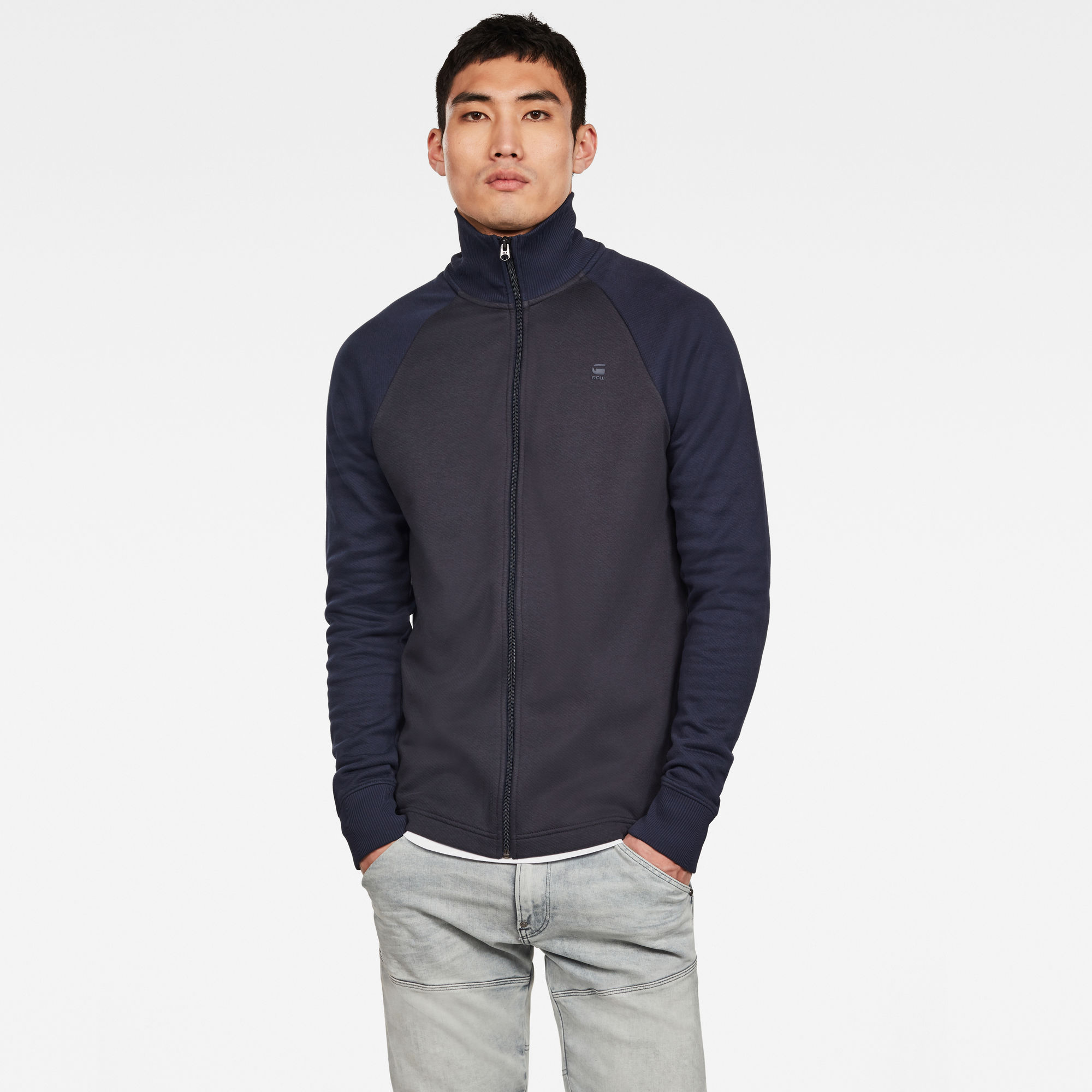 Jirgi Zip T-Shirt | Dark blue | G-Star RAW®