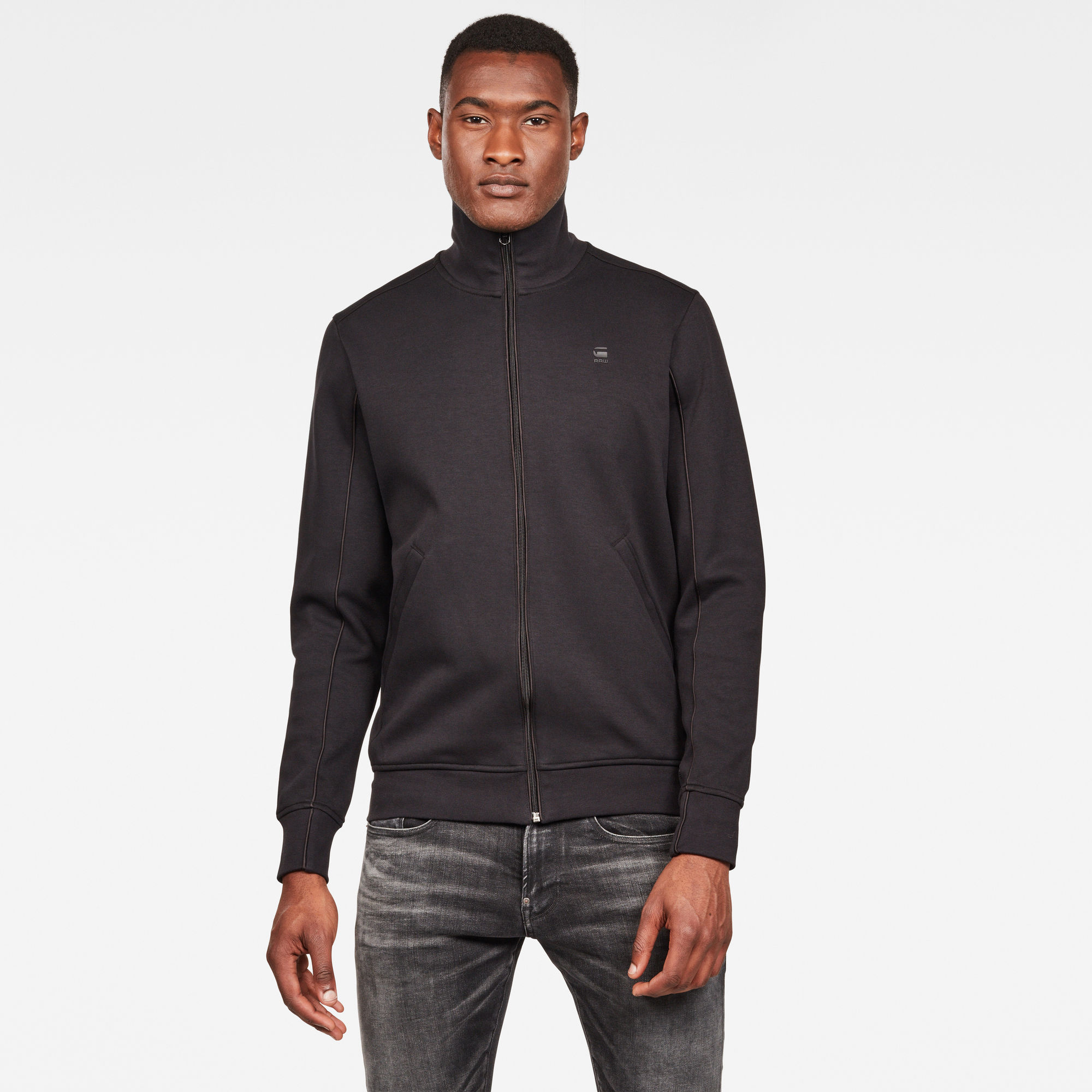 Lanc Tracktop Sweater | Black | G-Star RAW®