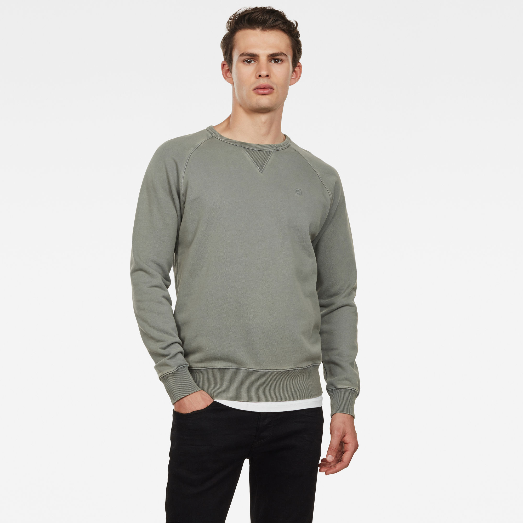 Earth Core Raglan Sweater | Grey | G-Star RAW®