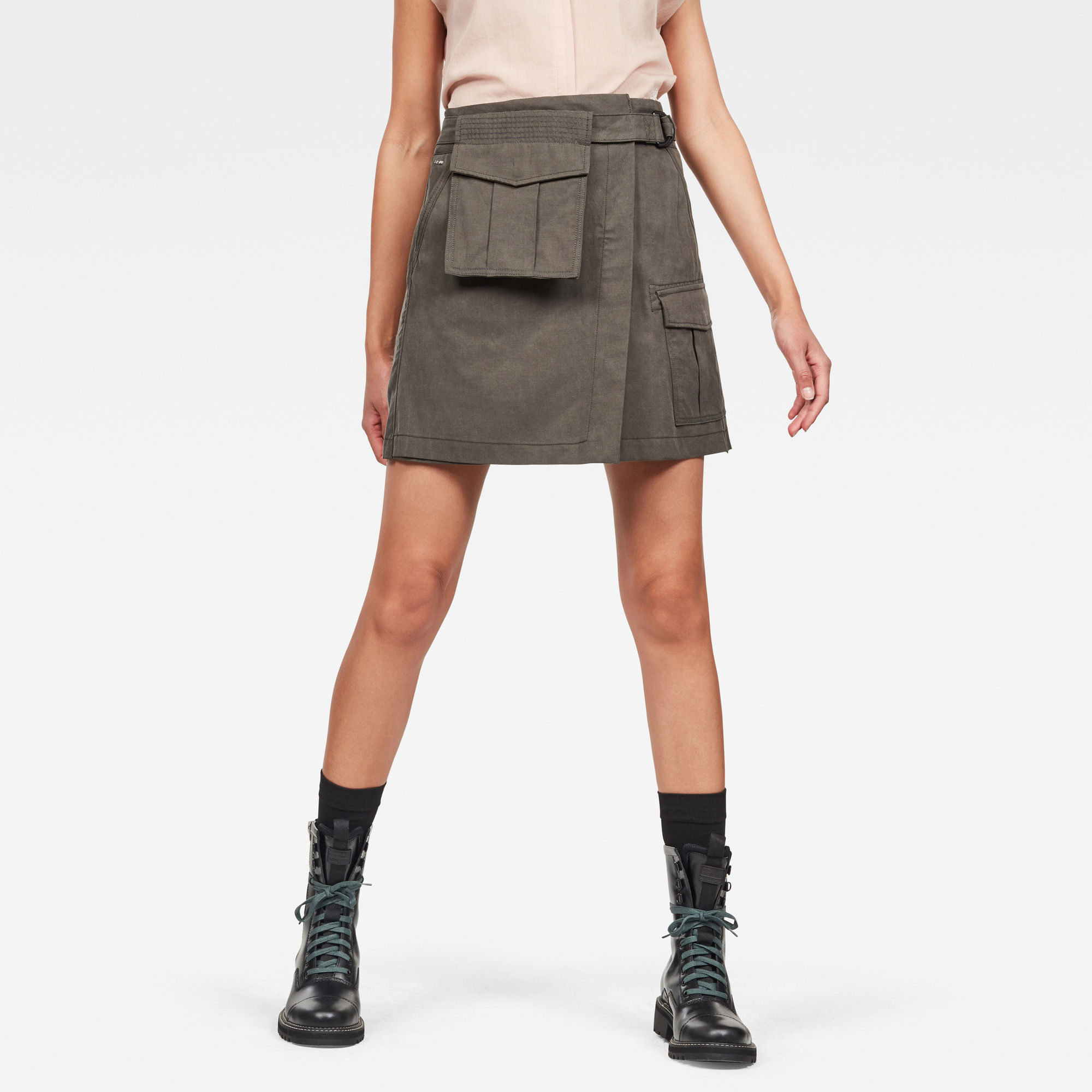 cargo grey skirt