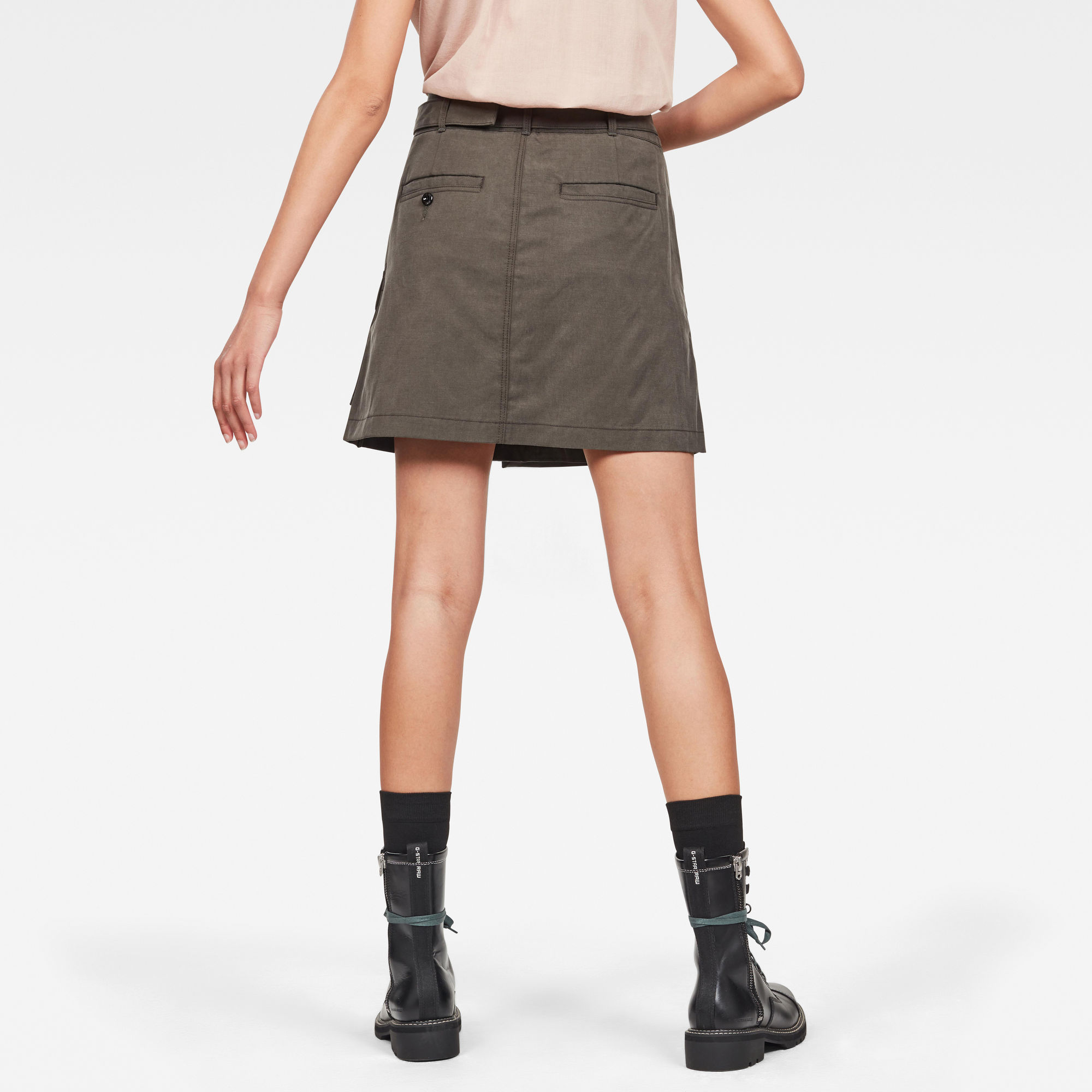 cargo grey skirt