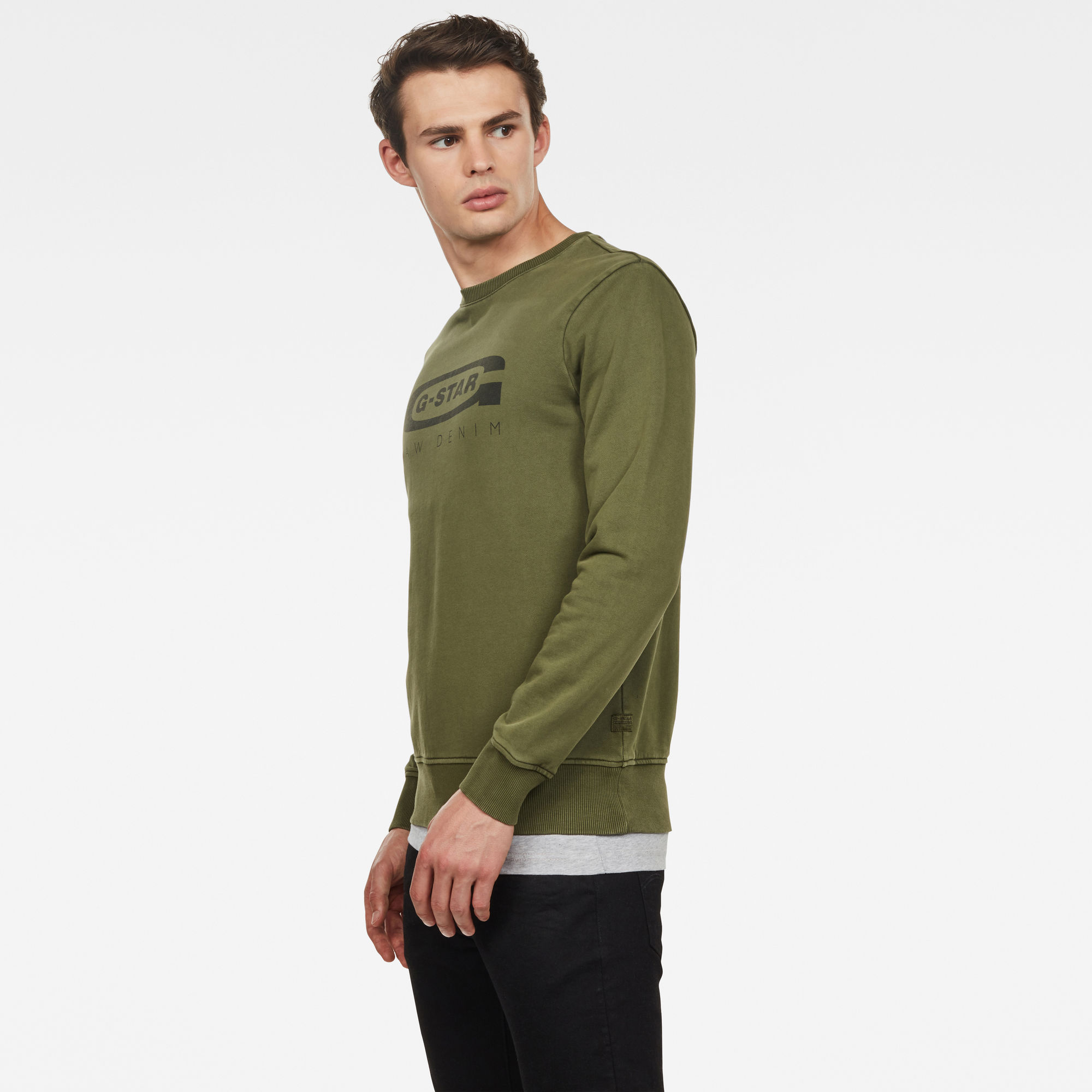 Graphic 18 Core Sweater | Green | G-Star RAW®