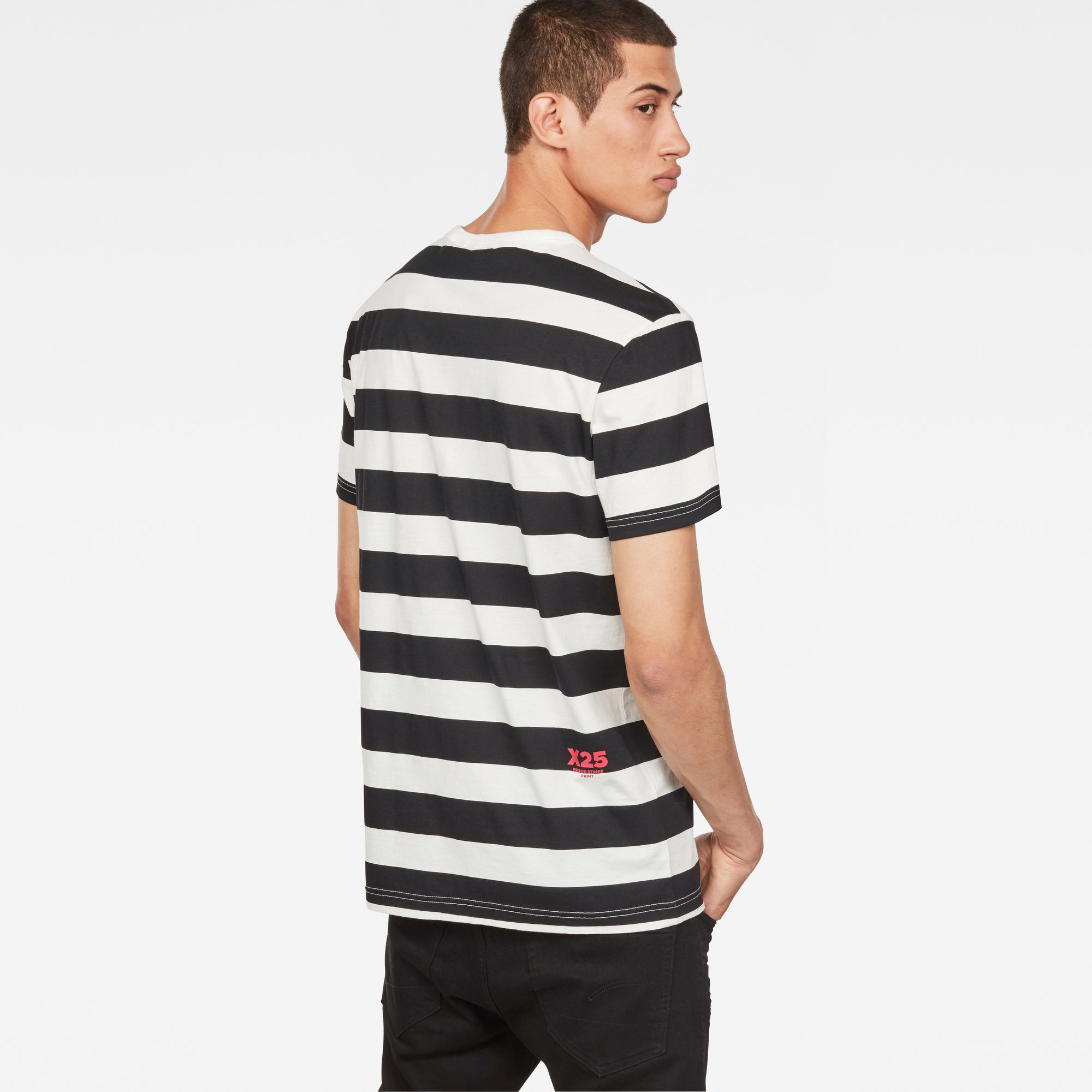 Prison Stripe X25 Print T-Shirt | Stripe Print | G-Star RAW®