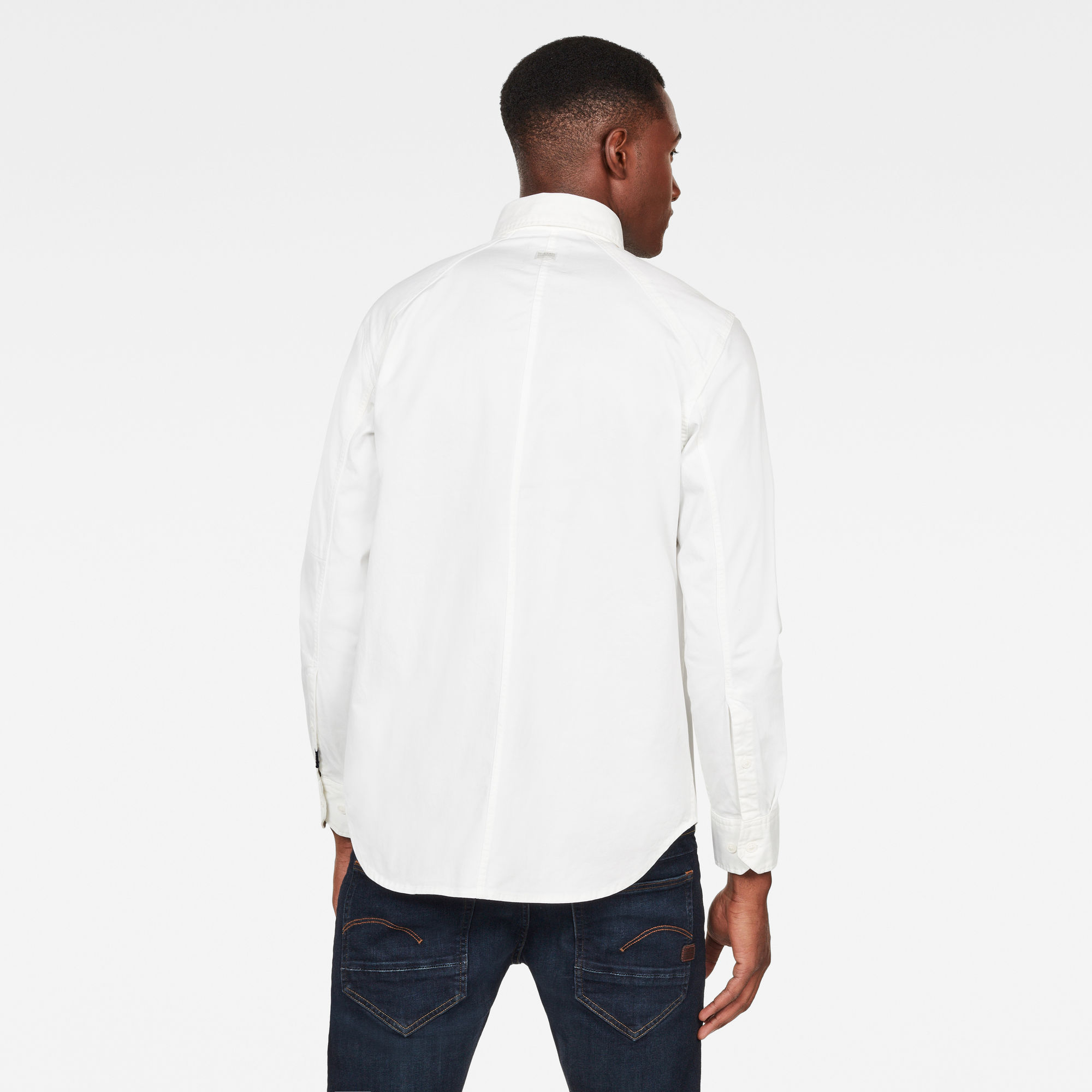 Stalt Button Down Pocket Straight Shirt | White | G-Star RAW®
