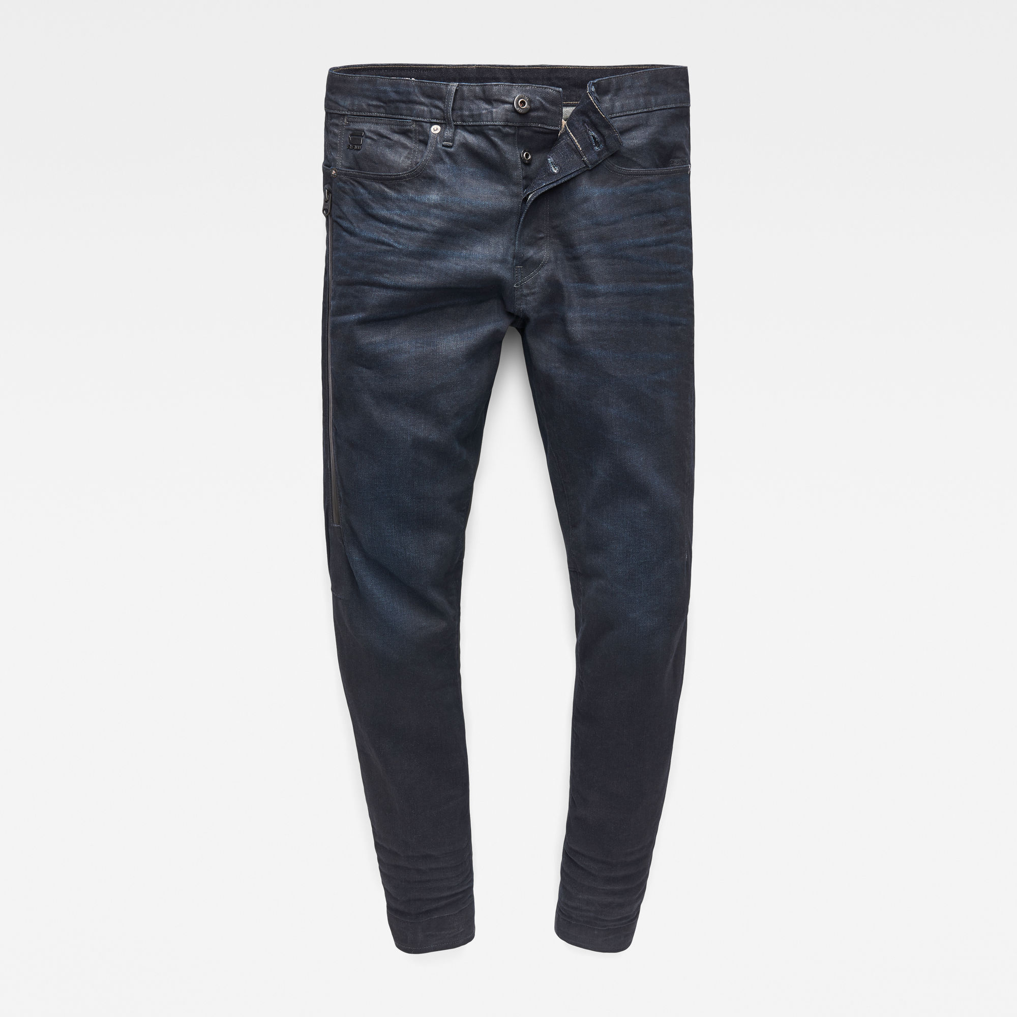 black slim tapered jeans