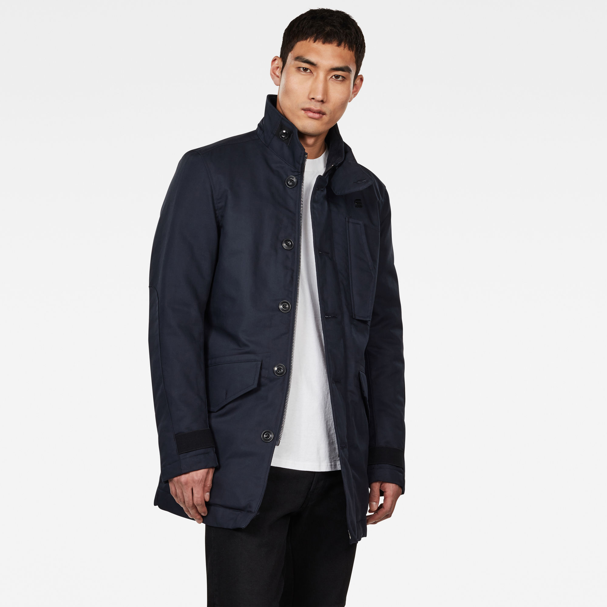 Scutar Utility Padded Trench Coat | Dark blue | G-Star RAW®