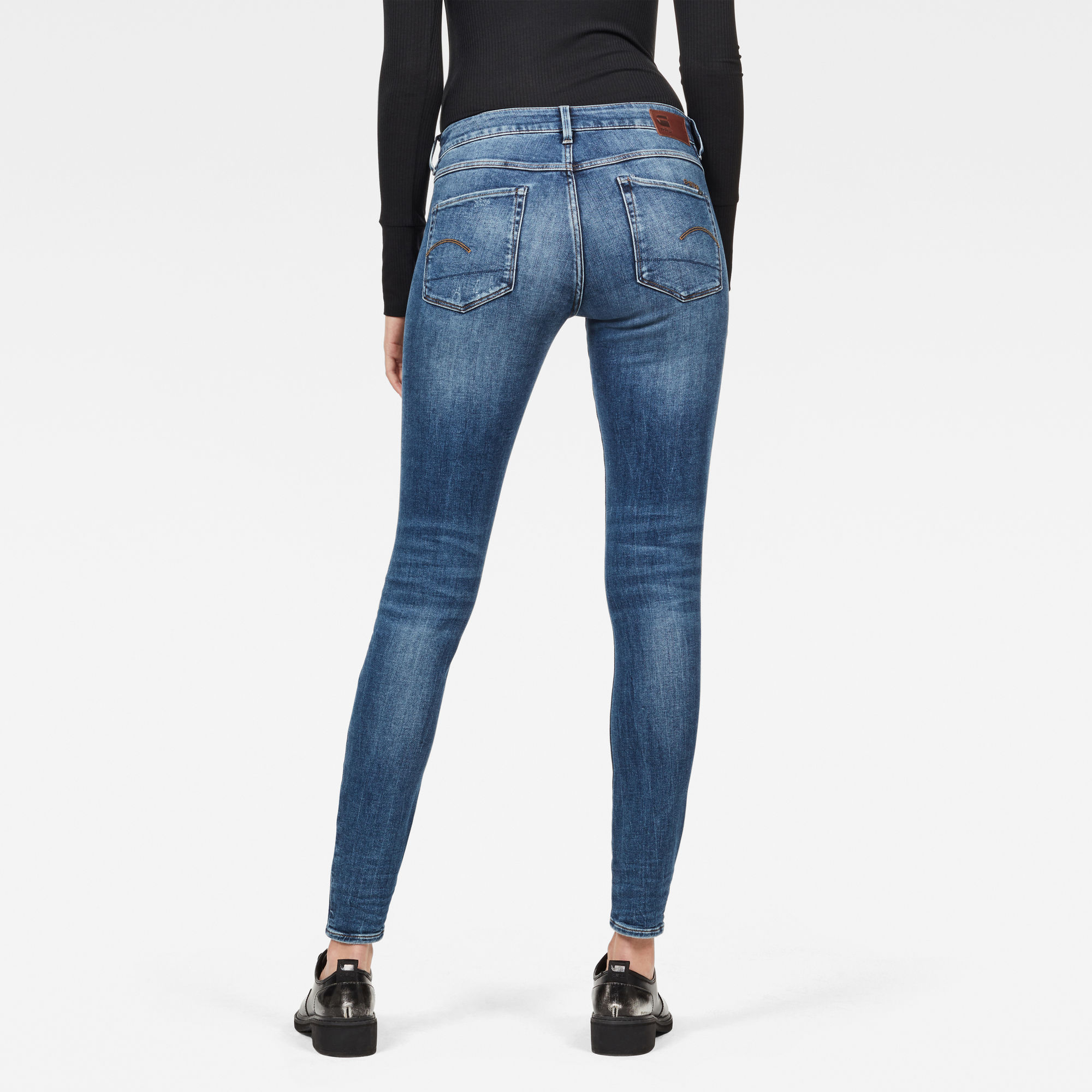 3301 Mid Skinny Jeans | Medium blue | G-Star RAW®