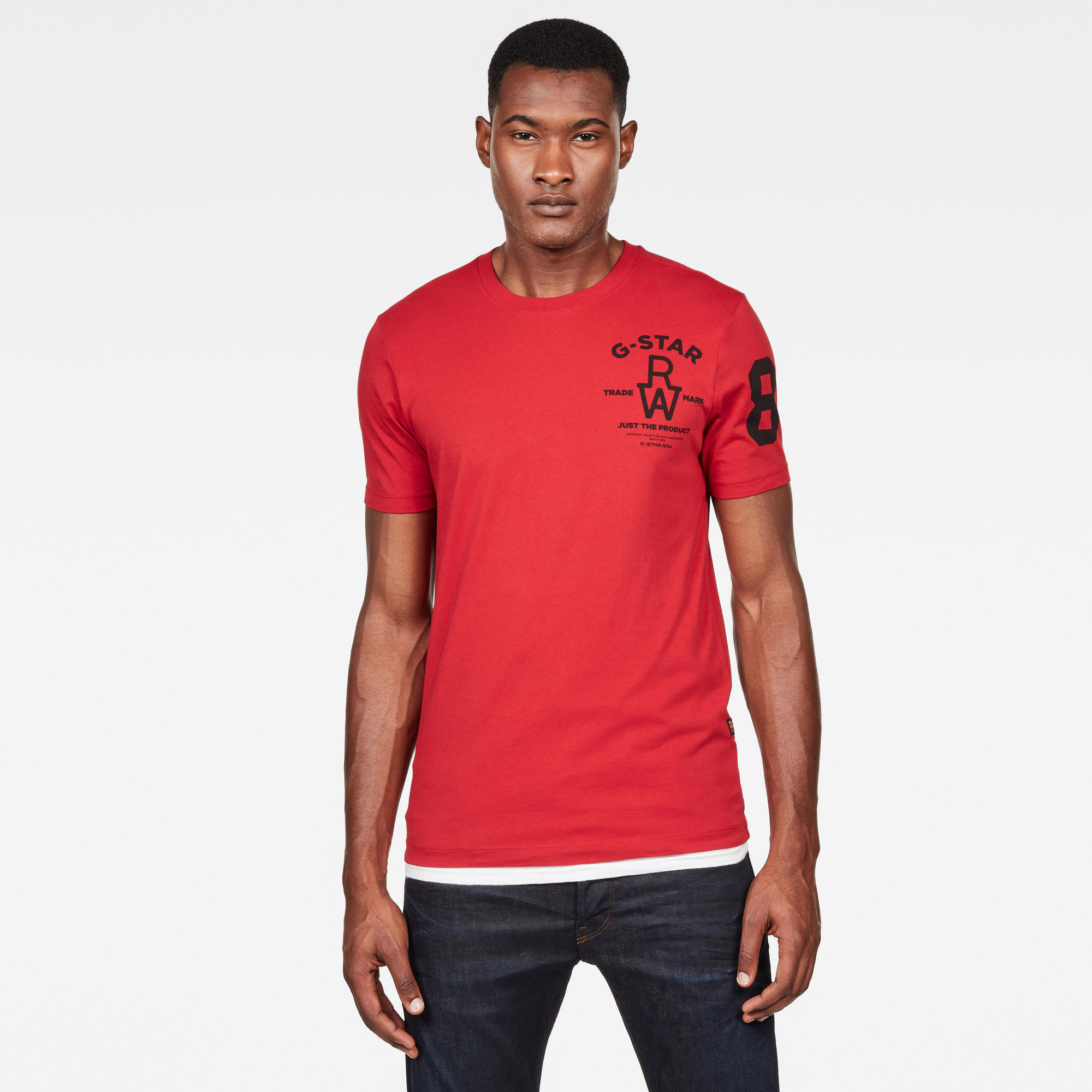 Slim Logo T-Shirt | Red | G-Star RAW®