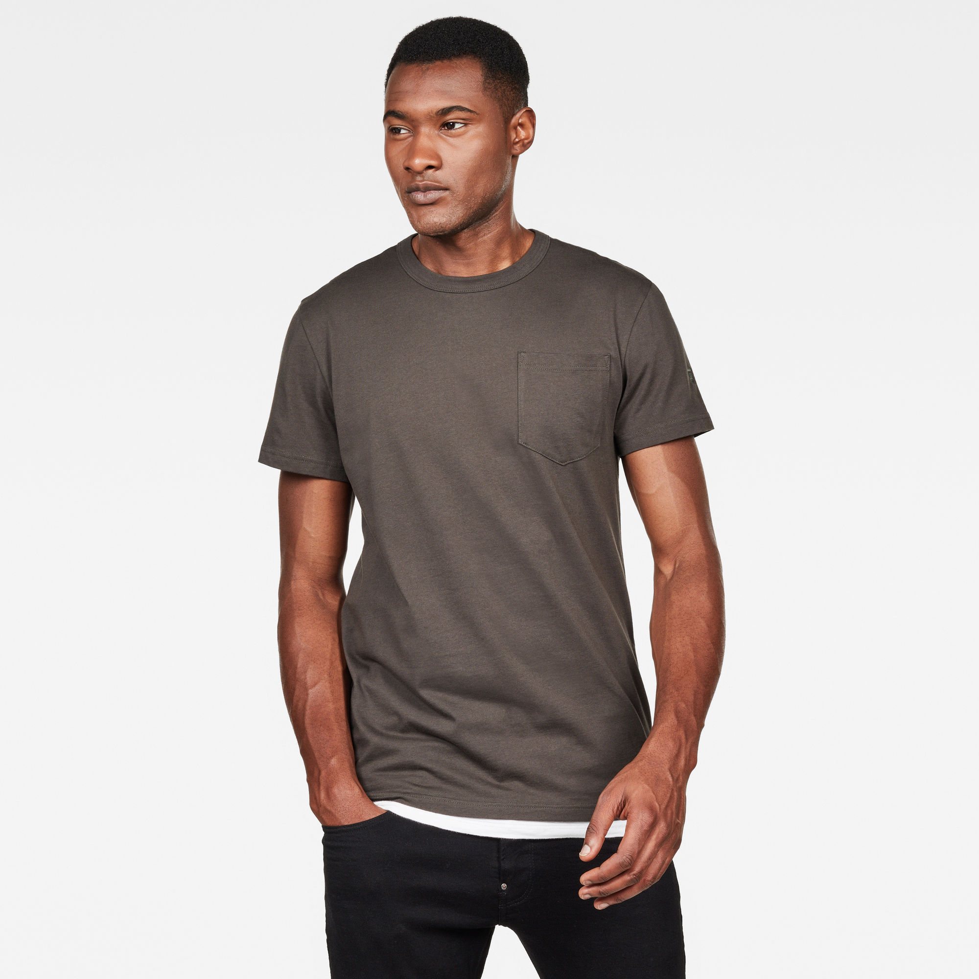 Straight Round Pocket T-Shirt | Grey | G-Star RAW®